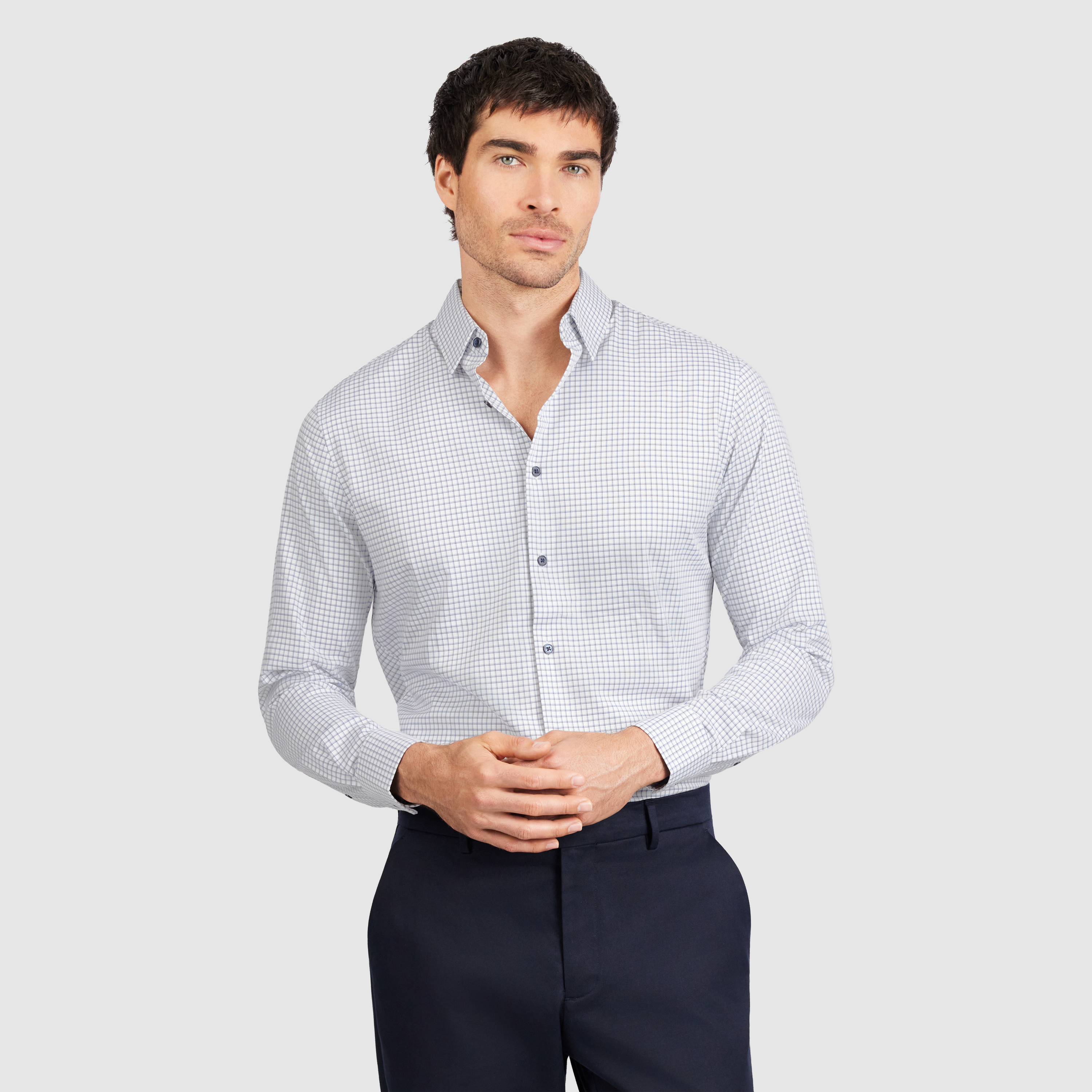 Leeds Slim Bamboo Check Shirt
