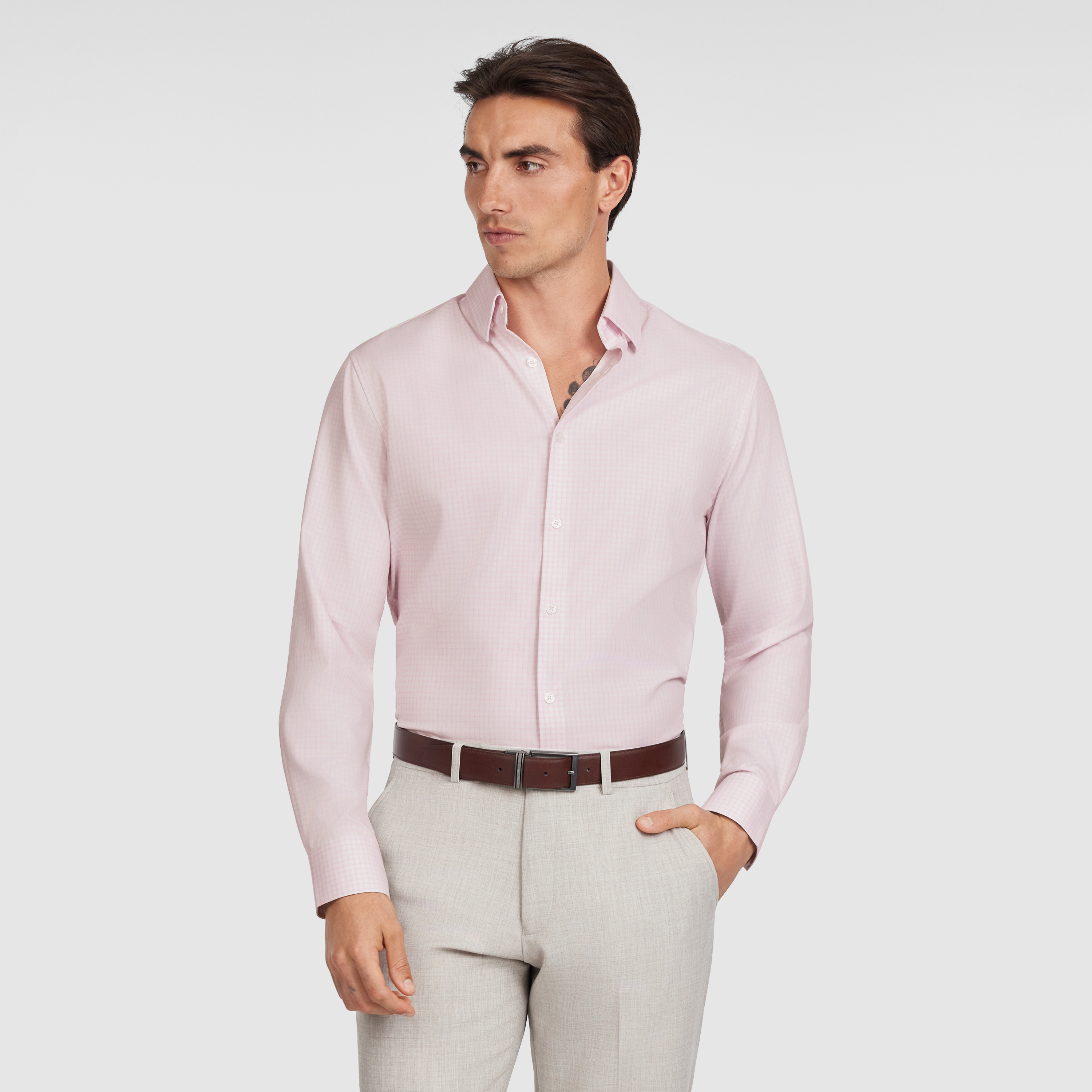 Leeds Slim Bamboo Check Shirt