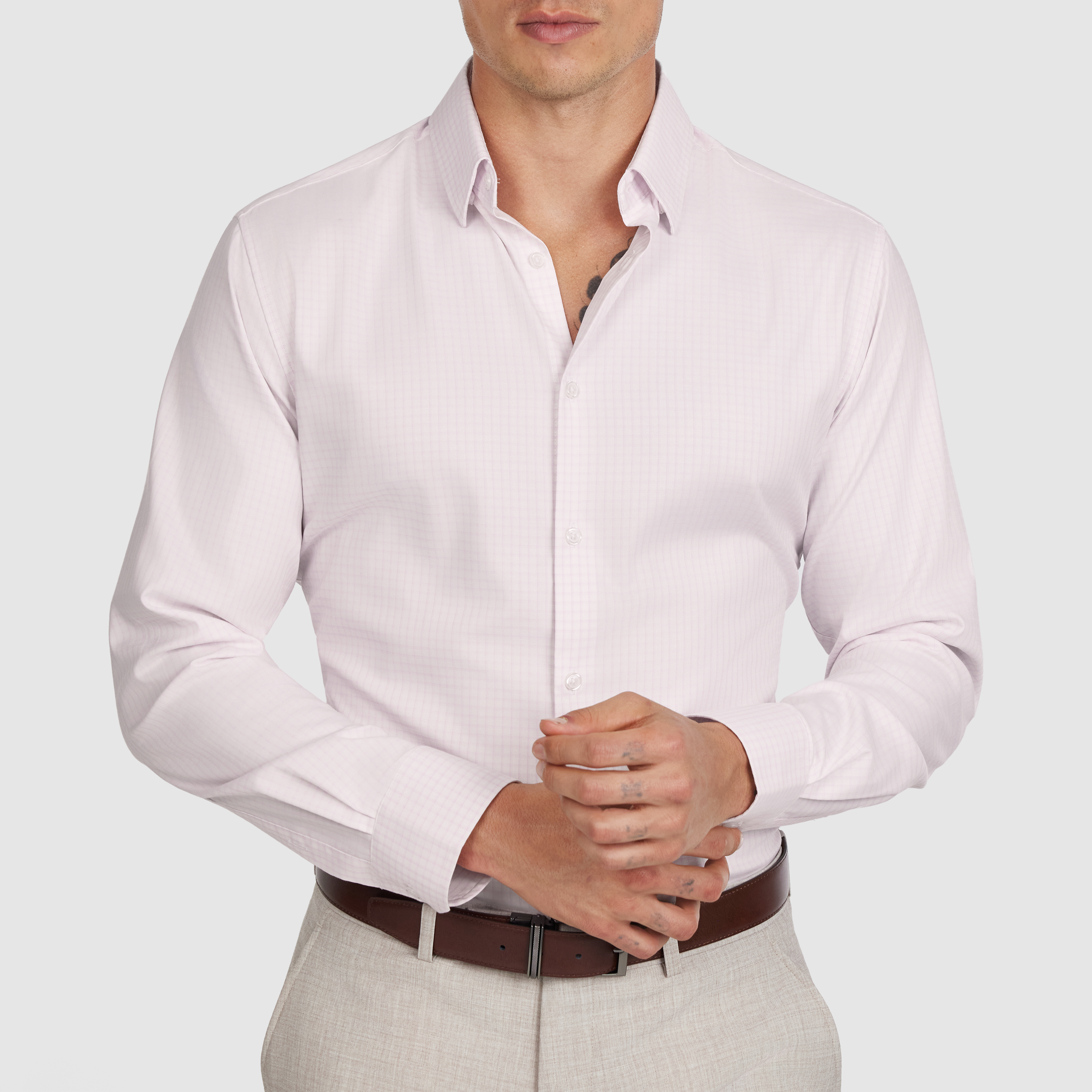 Leeds Slim Bamboo Check Shirt