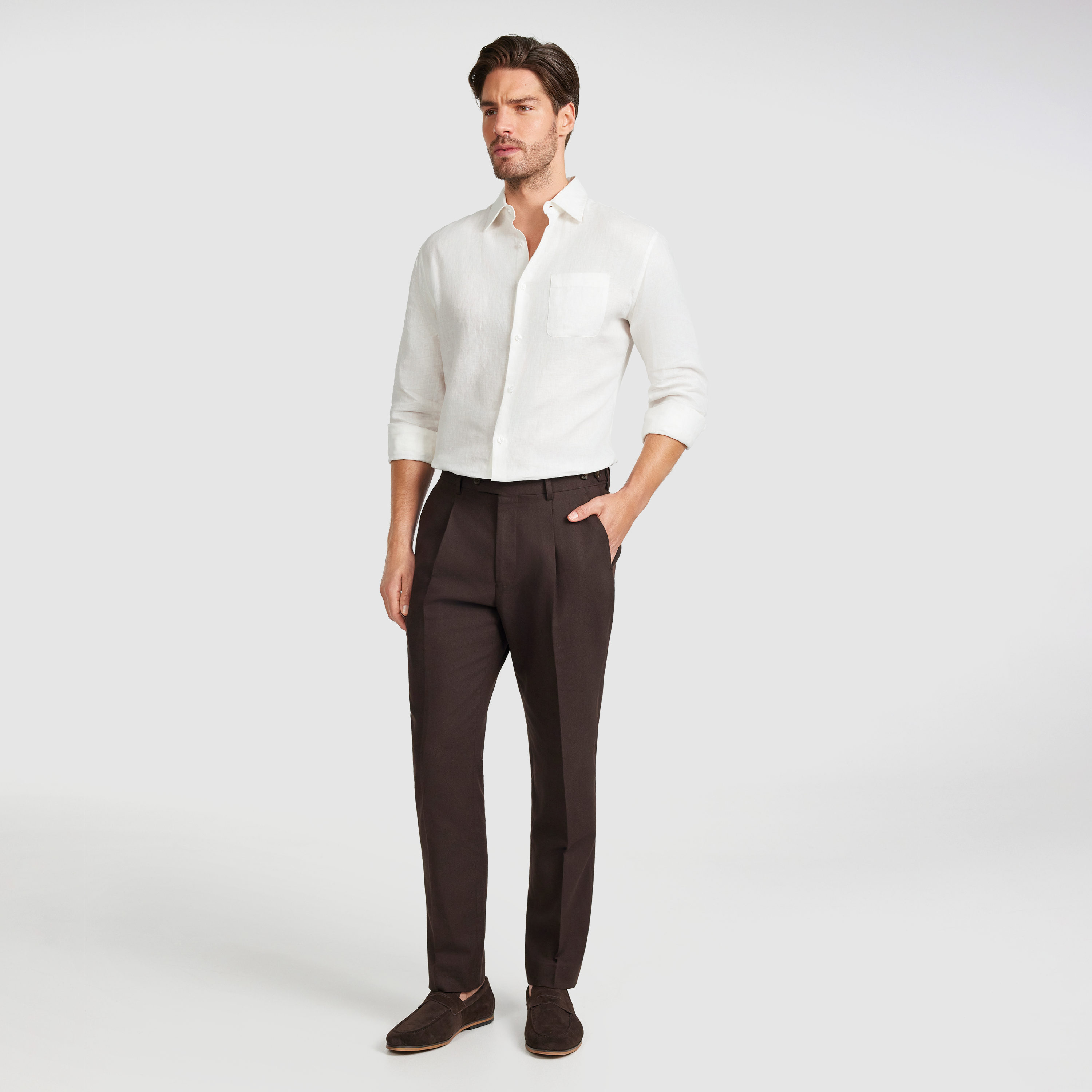 Bayfield Pleat Linen Pant