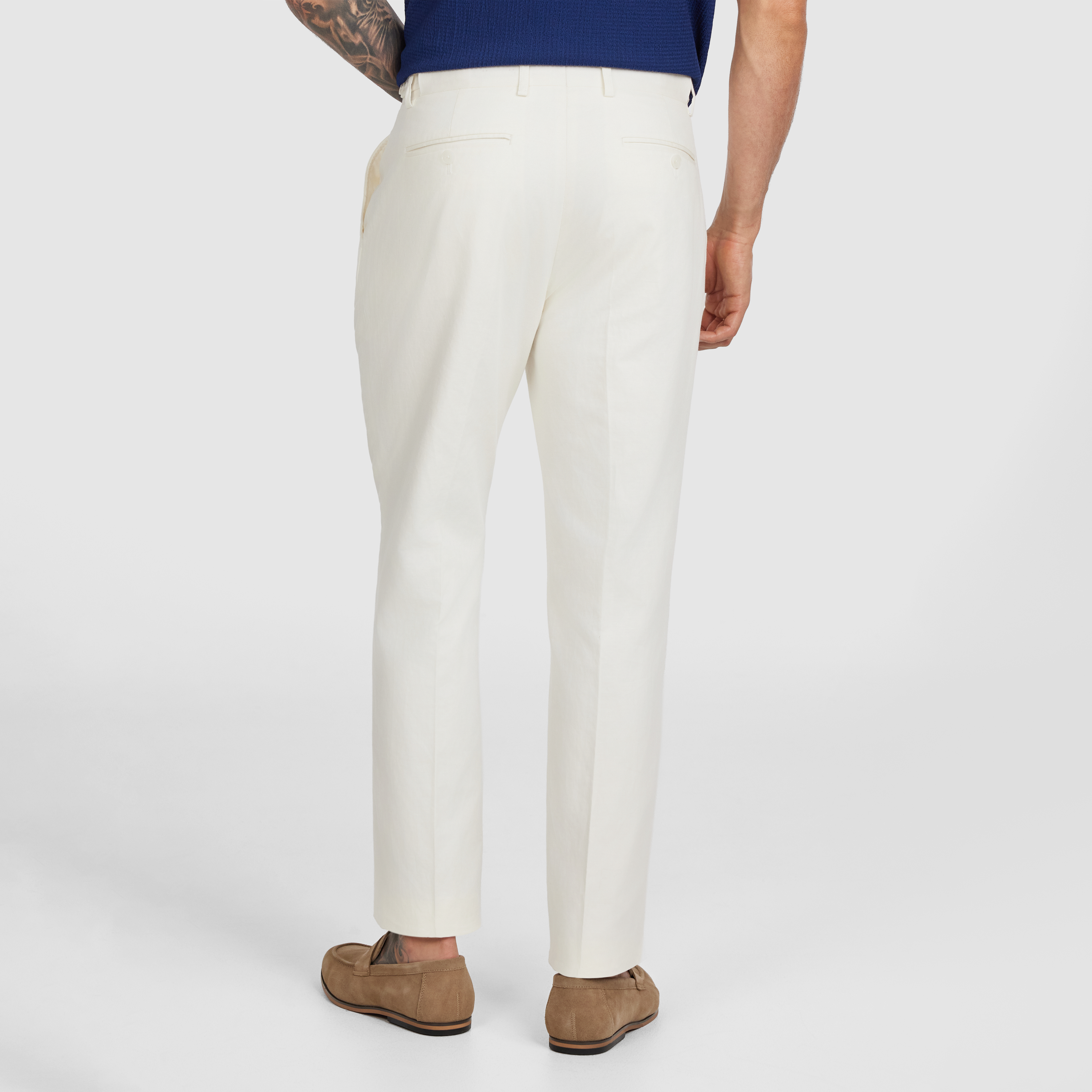Lumina Pleat Linen Blend Pant