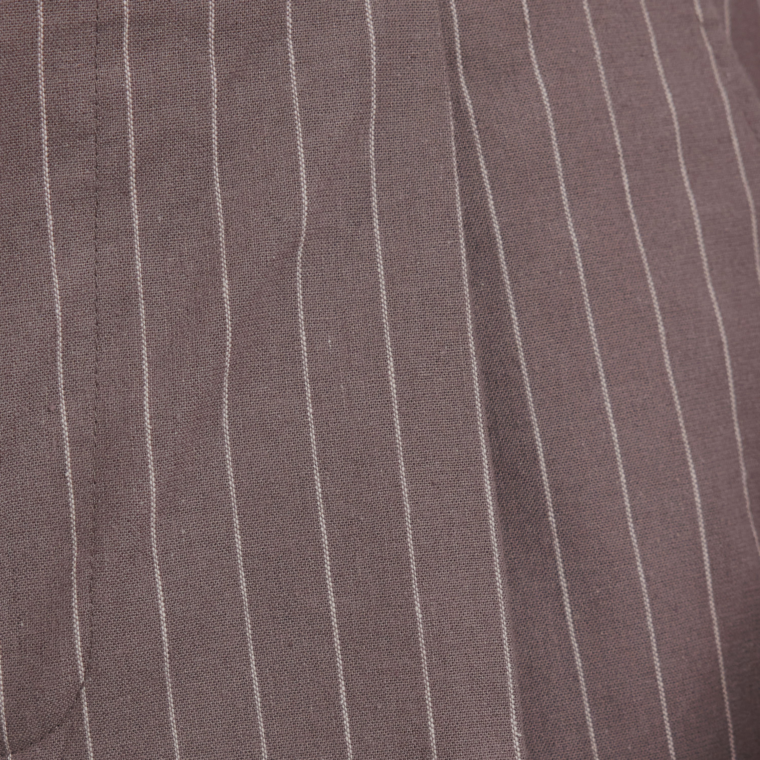 Mocha Linea Pinstripe Pleat Pant