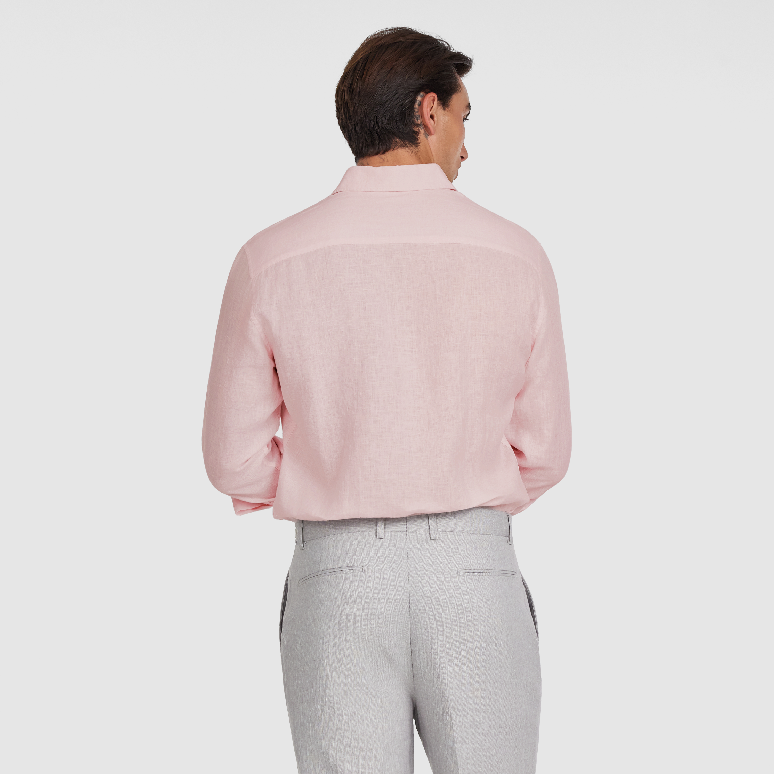 Light Pink Hamilton Pure Linen Shirt