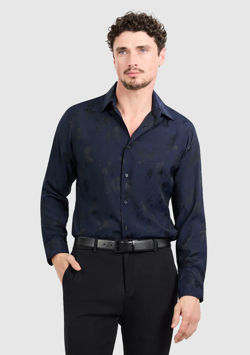 Lapis Slim Floral Shirt