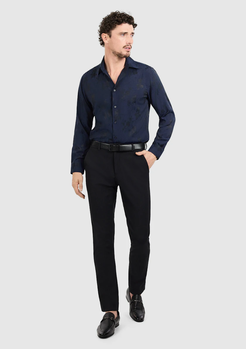 Lapis Slim Floral Shirt