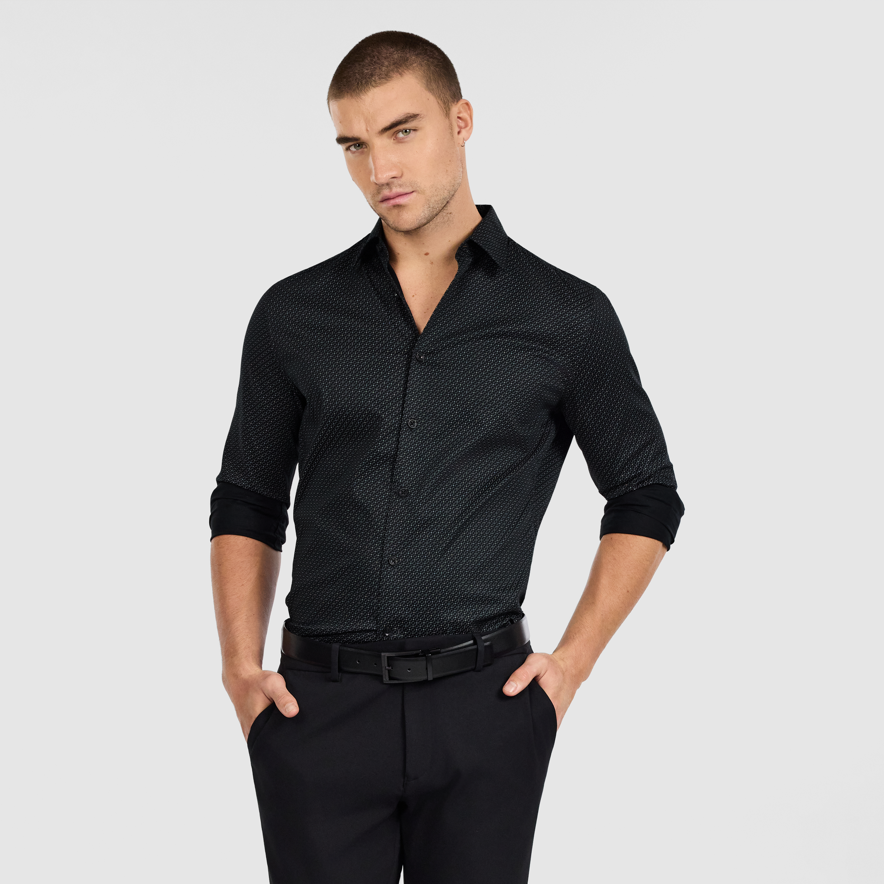 Nixos Slim Stretch Geo Shirt