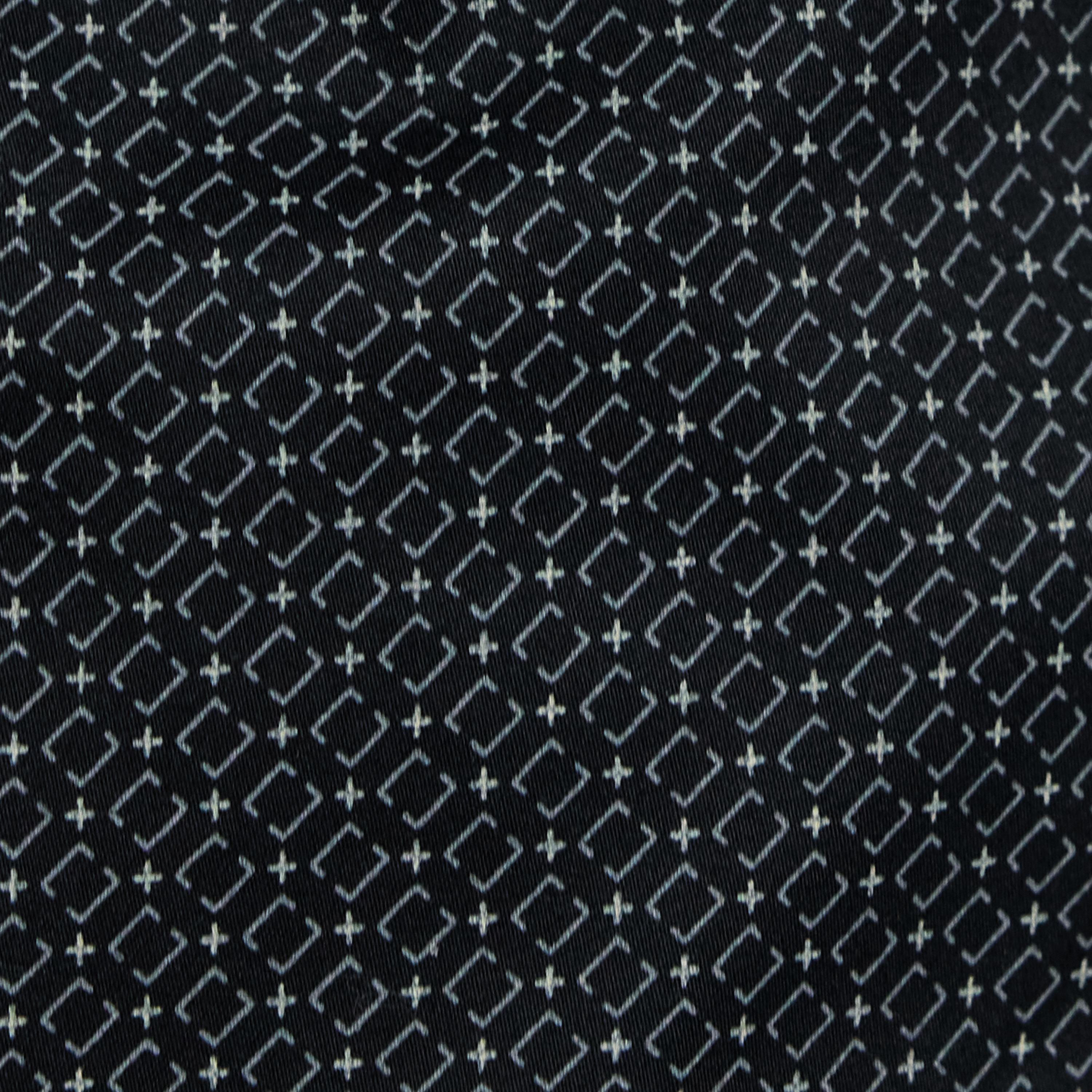 Black Nixos Slim Stretch Geo Shirt