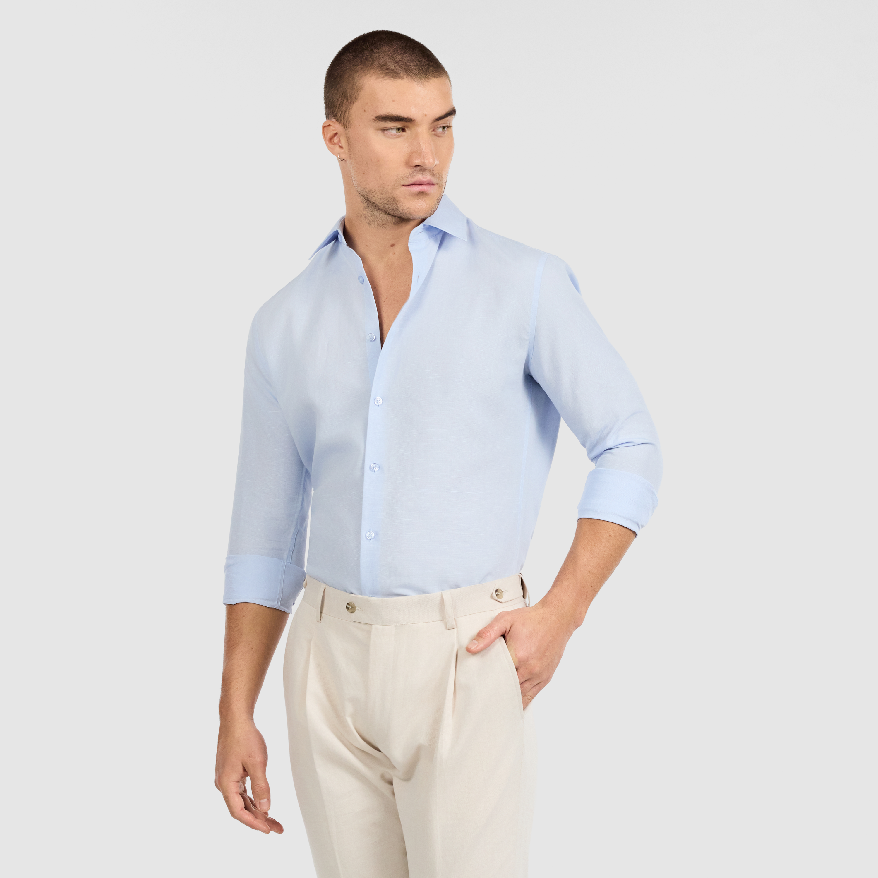 Tide Slim Linen Lyocell Shirt