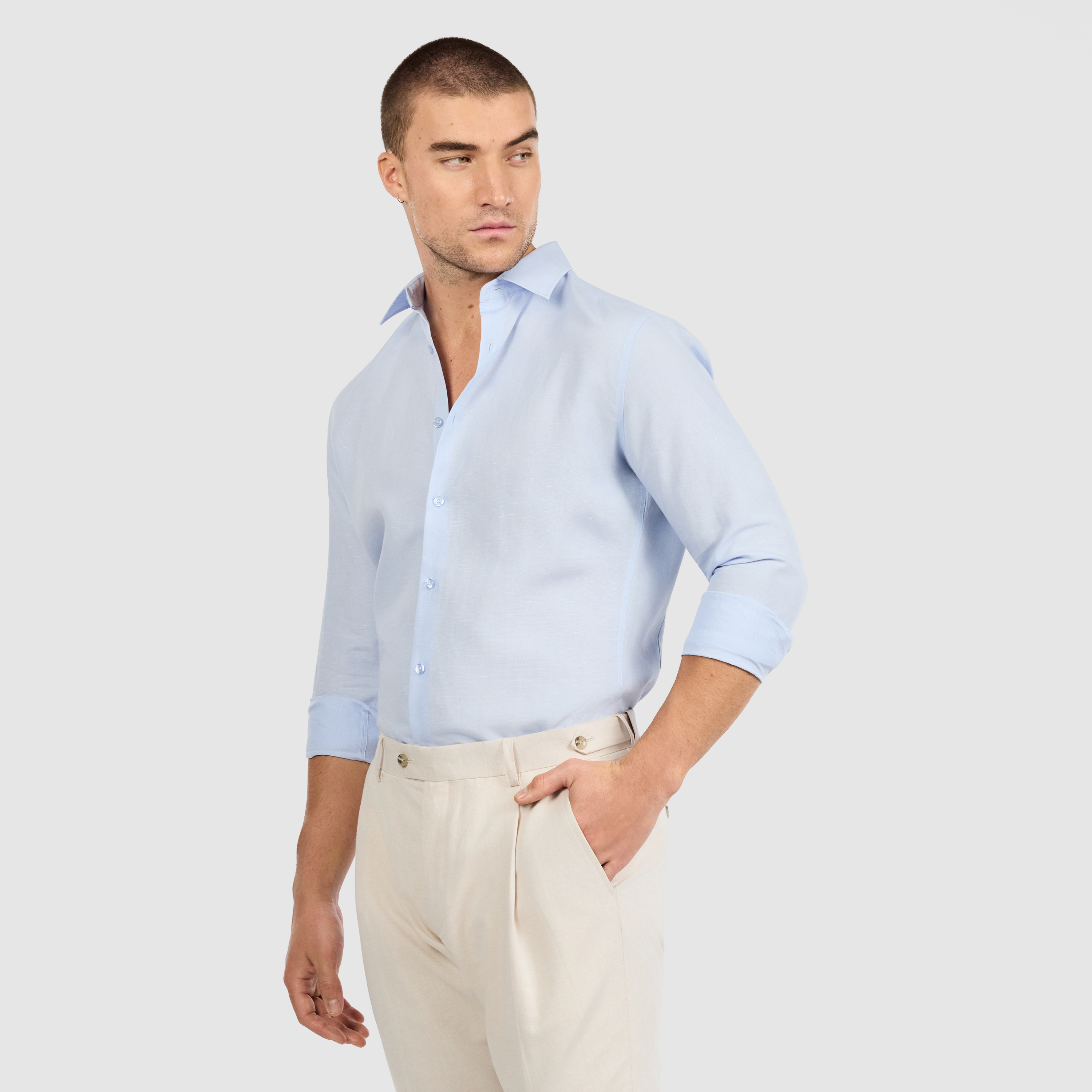 Tide Slim Linen Lyocell Shirt