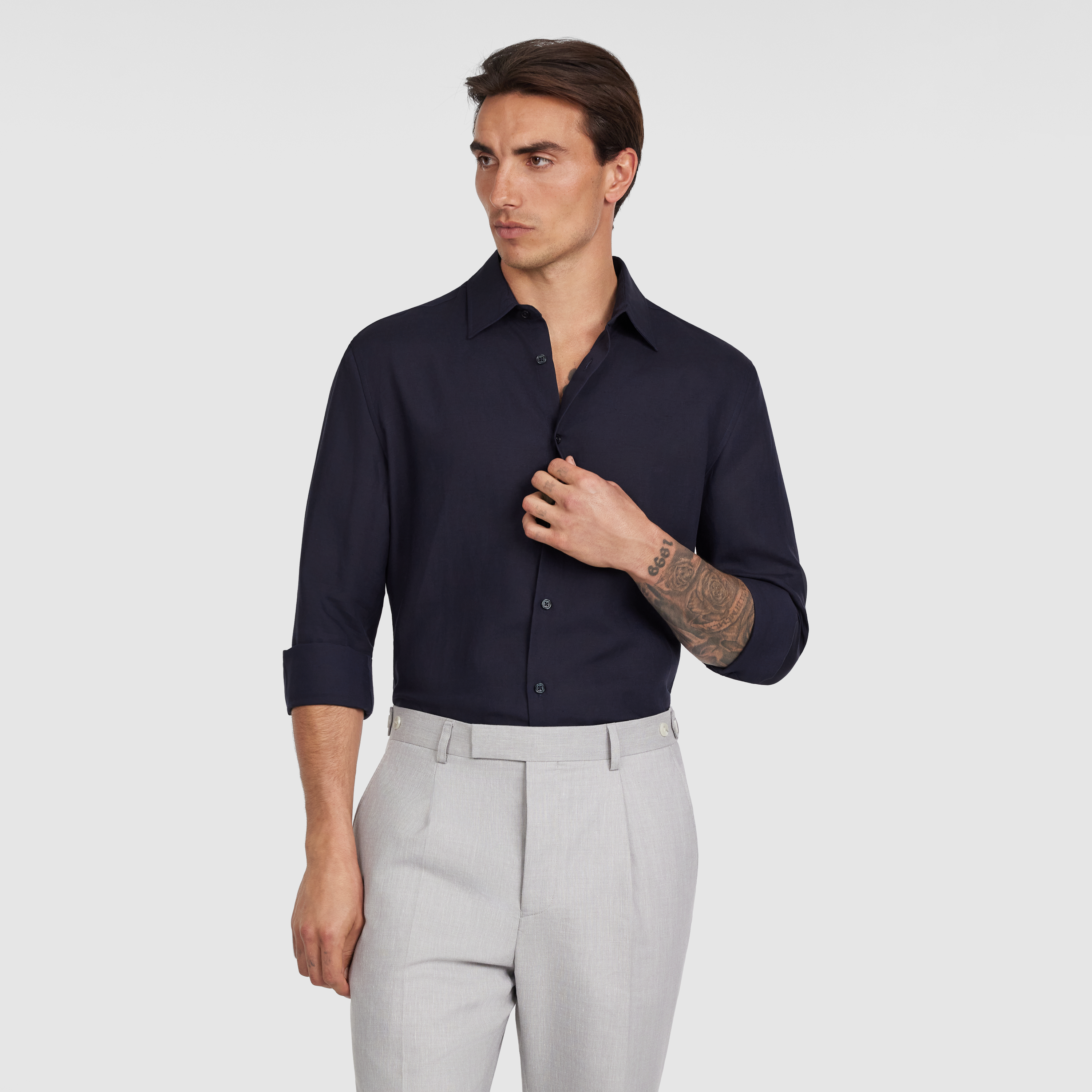 Tide Slim Linen Lyocell Shirt