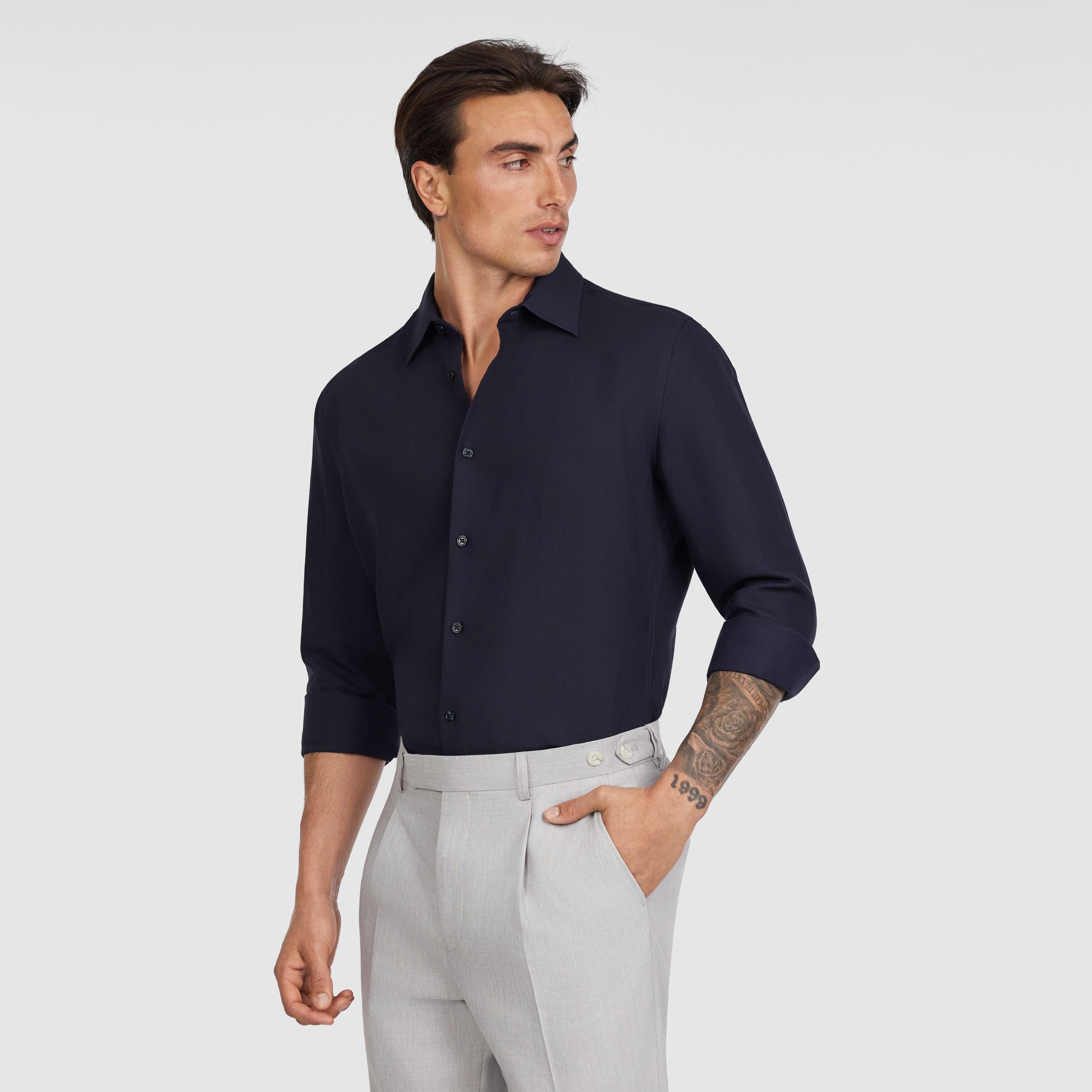 Tide Slim Linen Lyocell Shirt