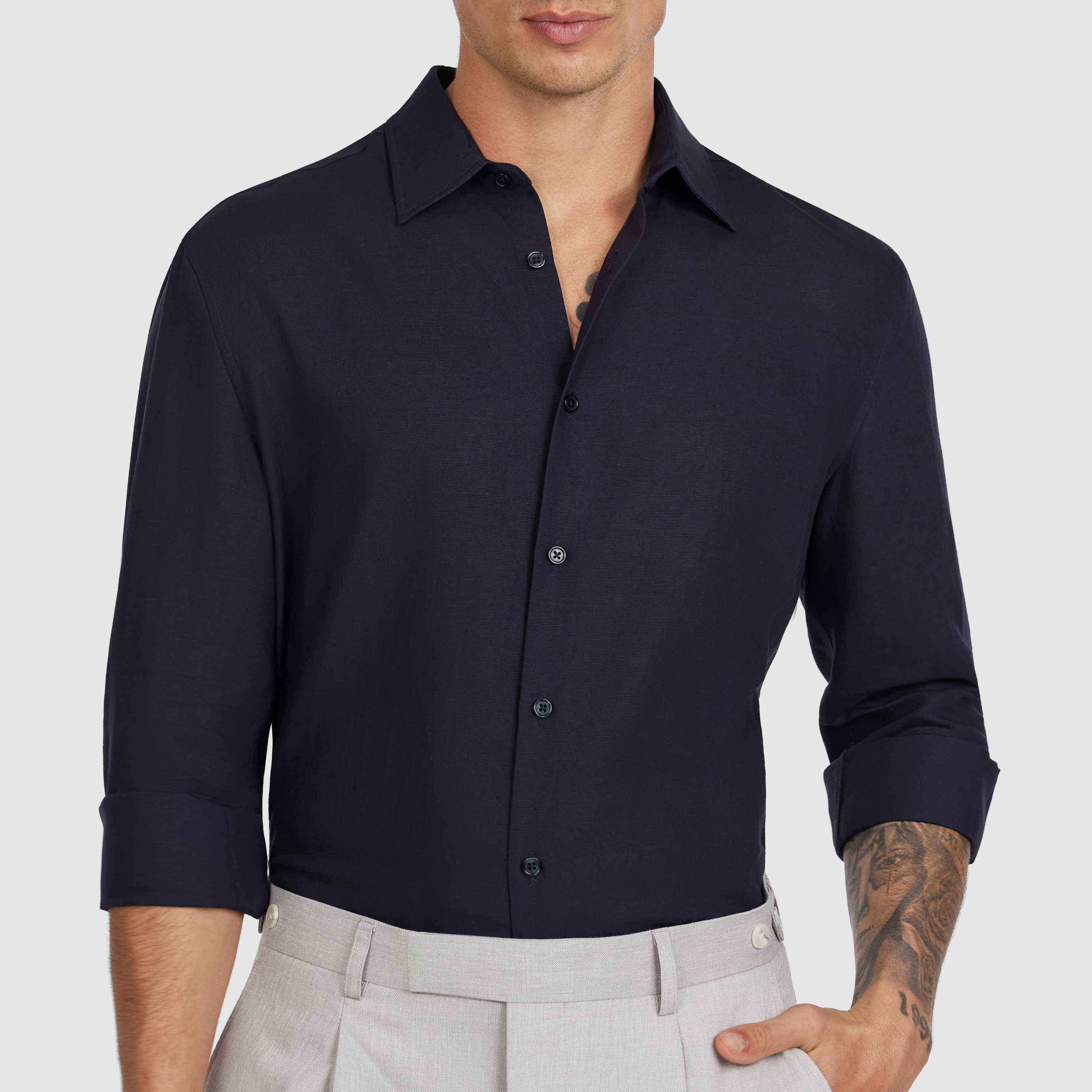 Tide Slim Linen Lyocell Shirt