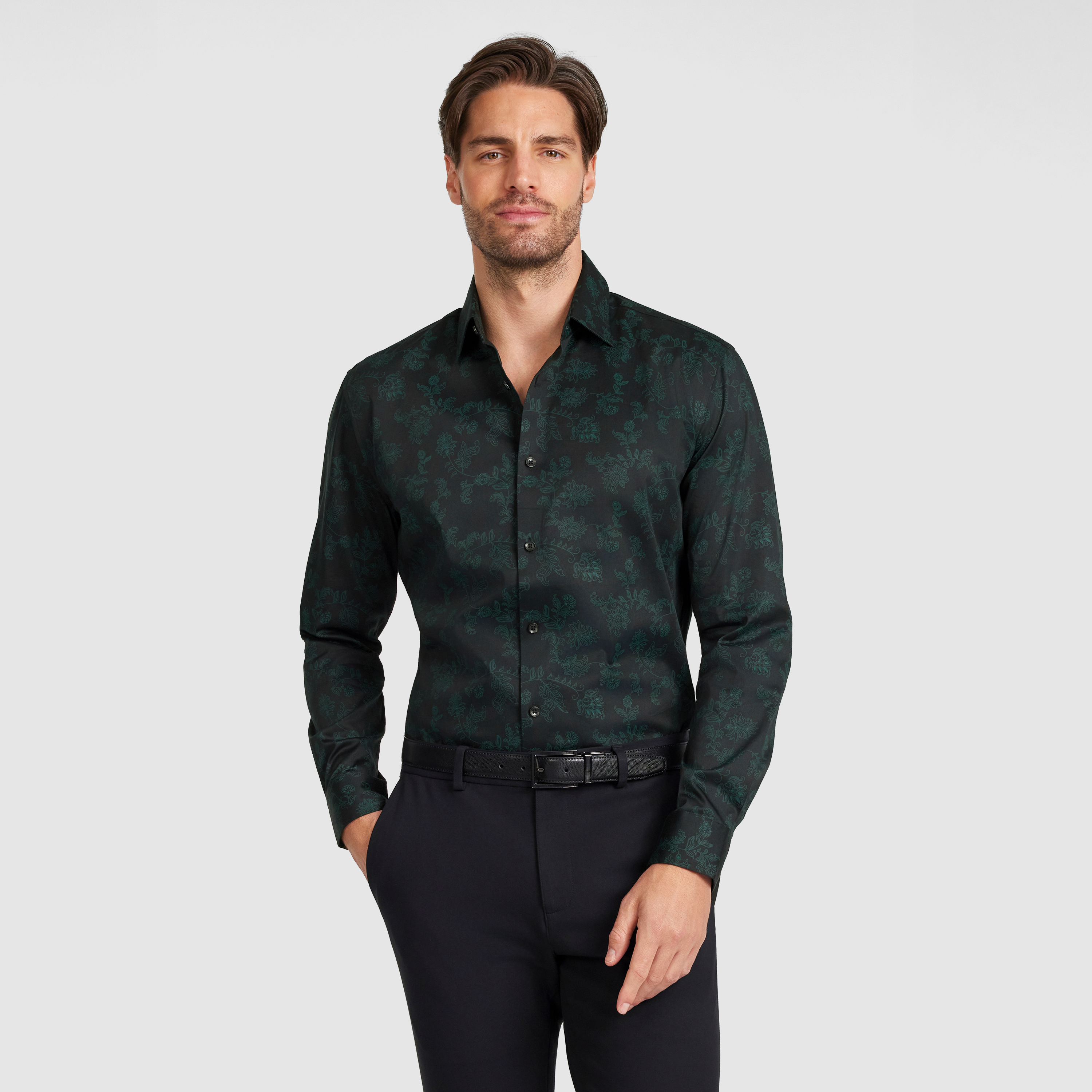 Quartz Stretch Floral Shirt