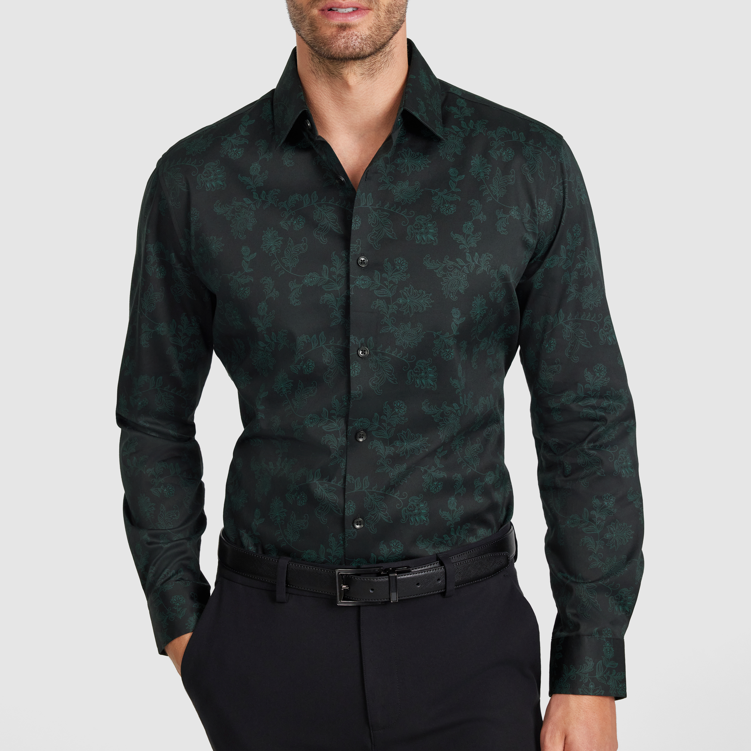 Quartz Stretch Floral Shirt