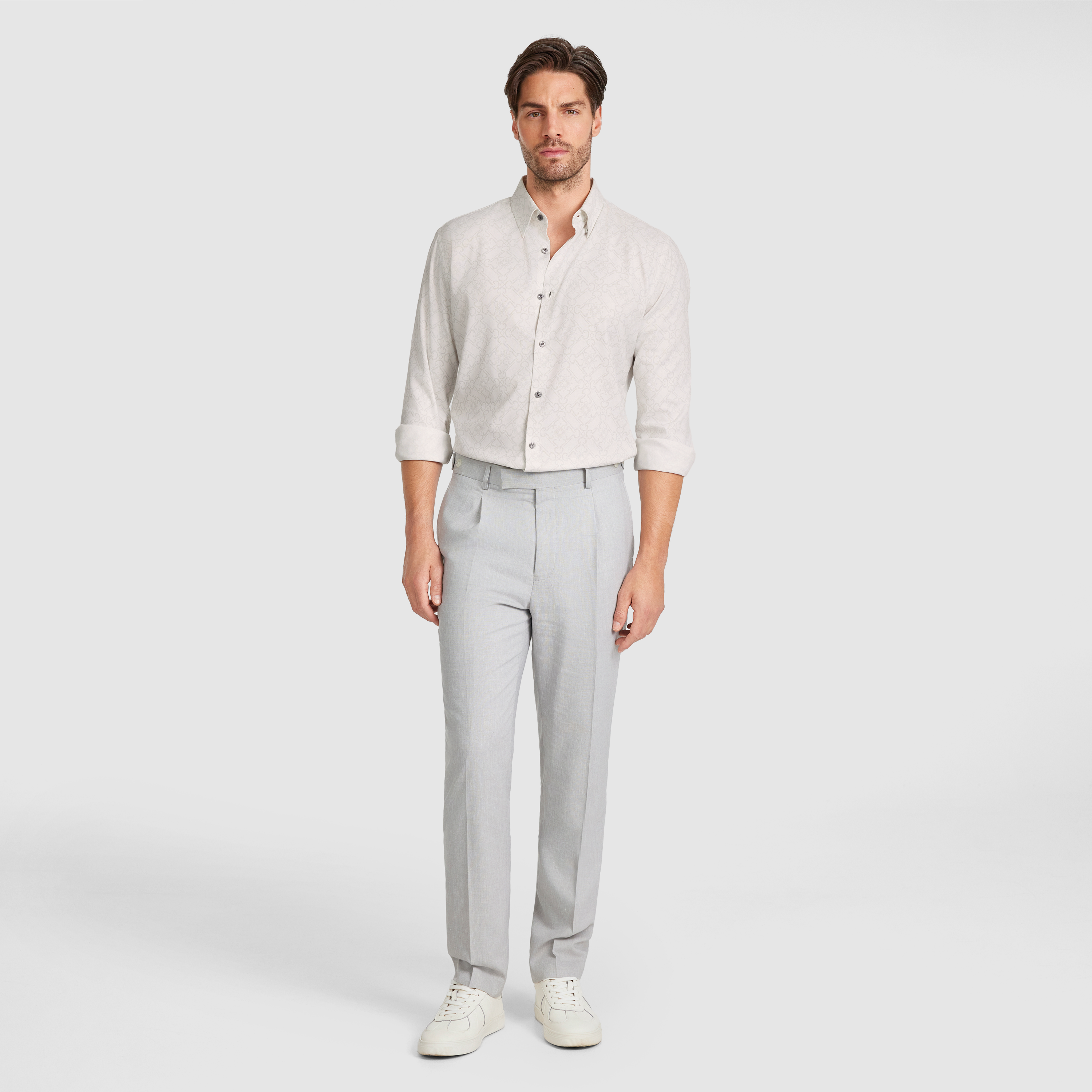 Dusk Slim Bamboo Geo Shirt