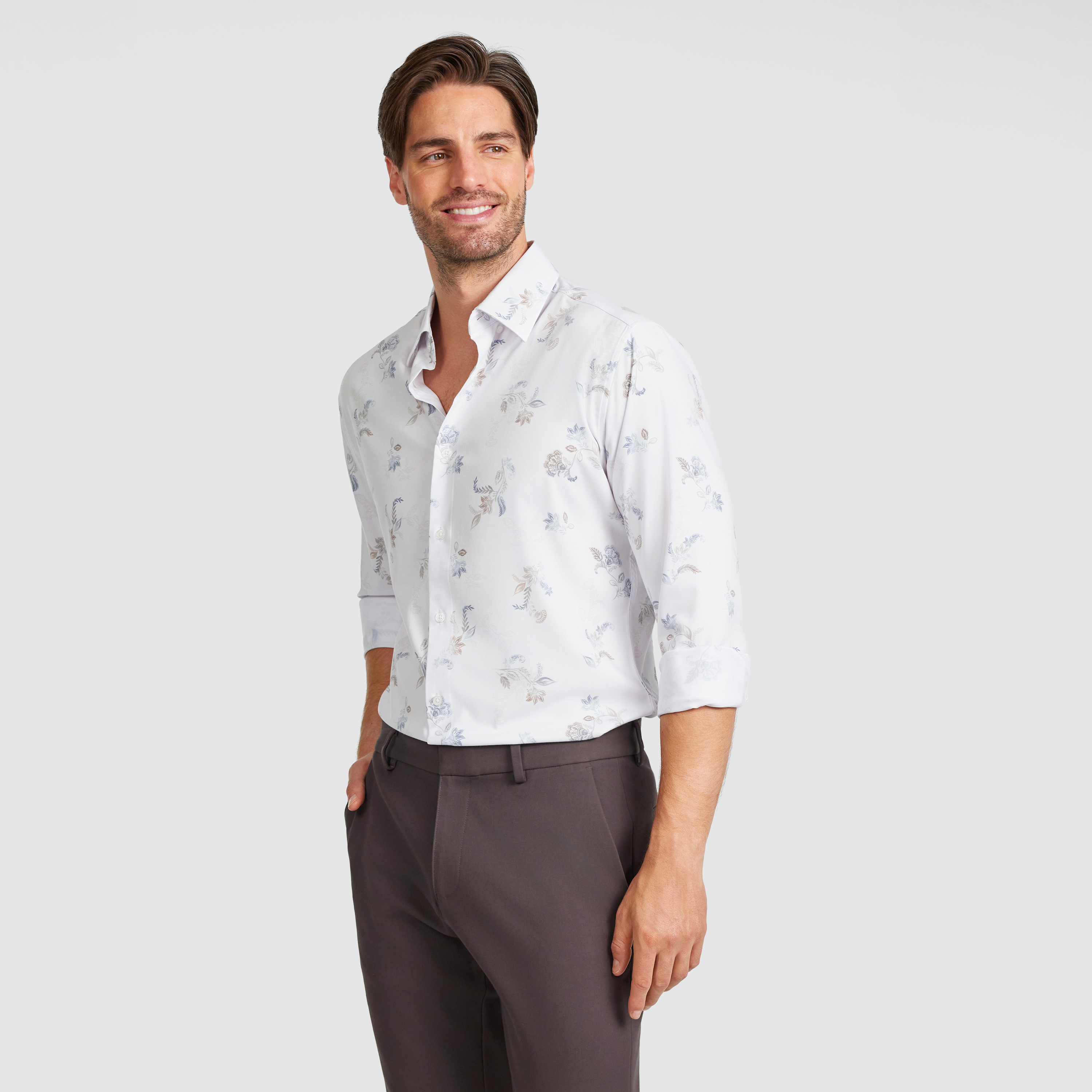 Sol Slim Bamboo Floral Shirt