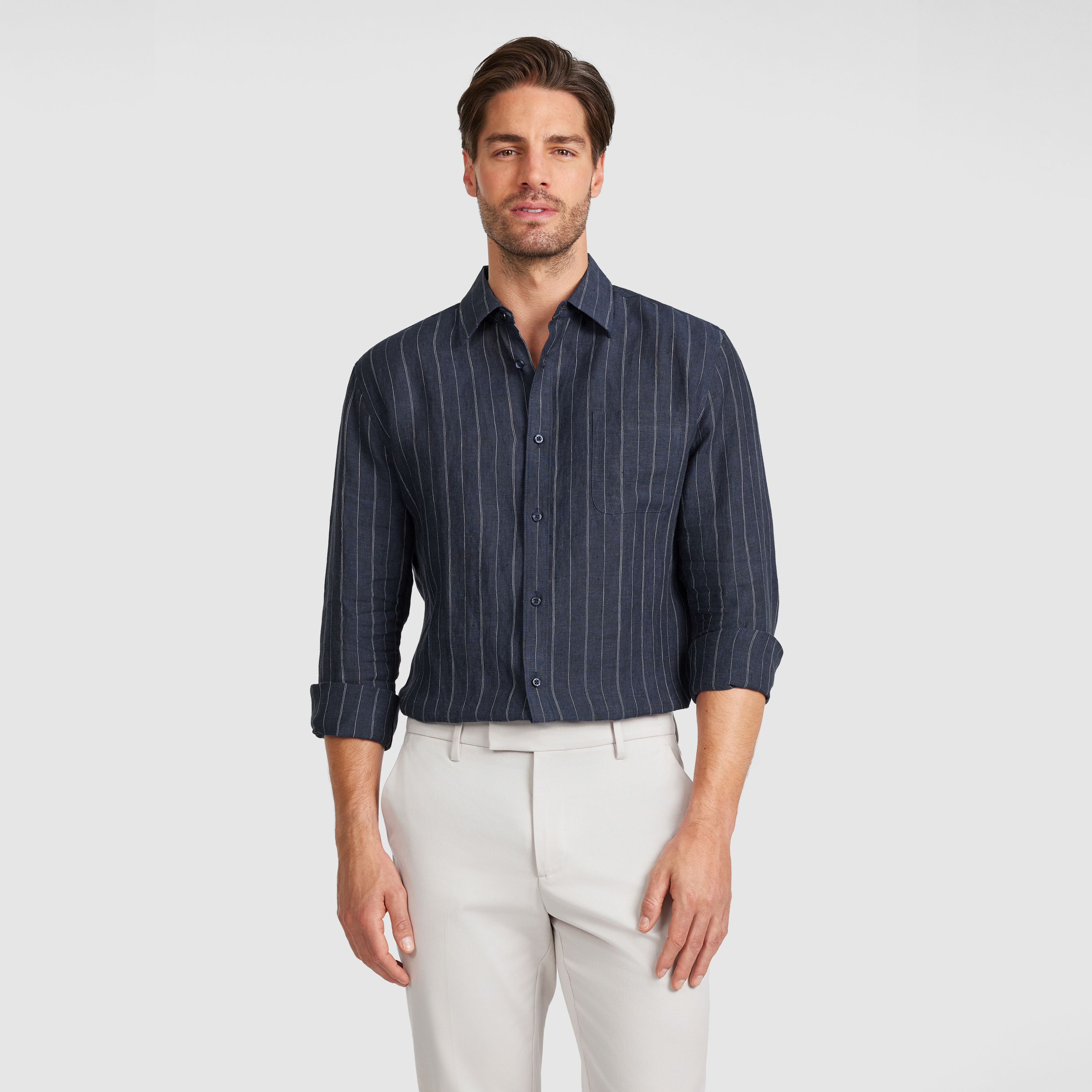 Hamilton Linen Stripe Shirt