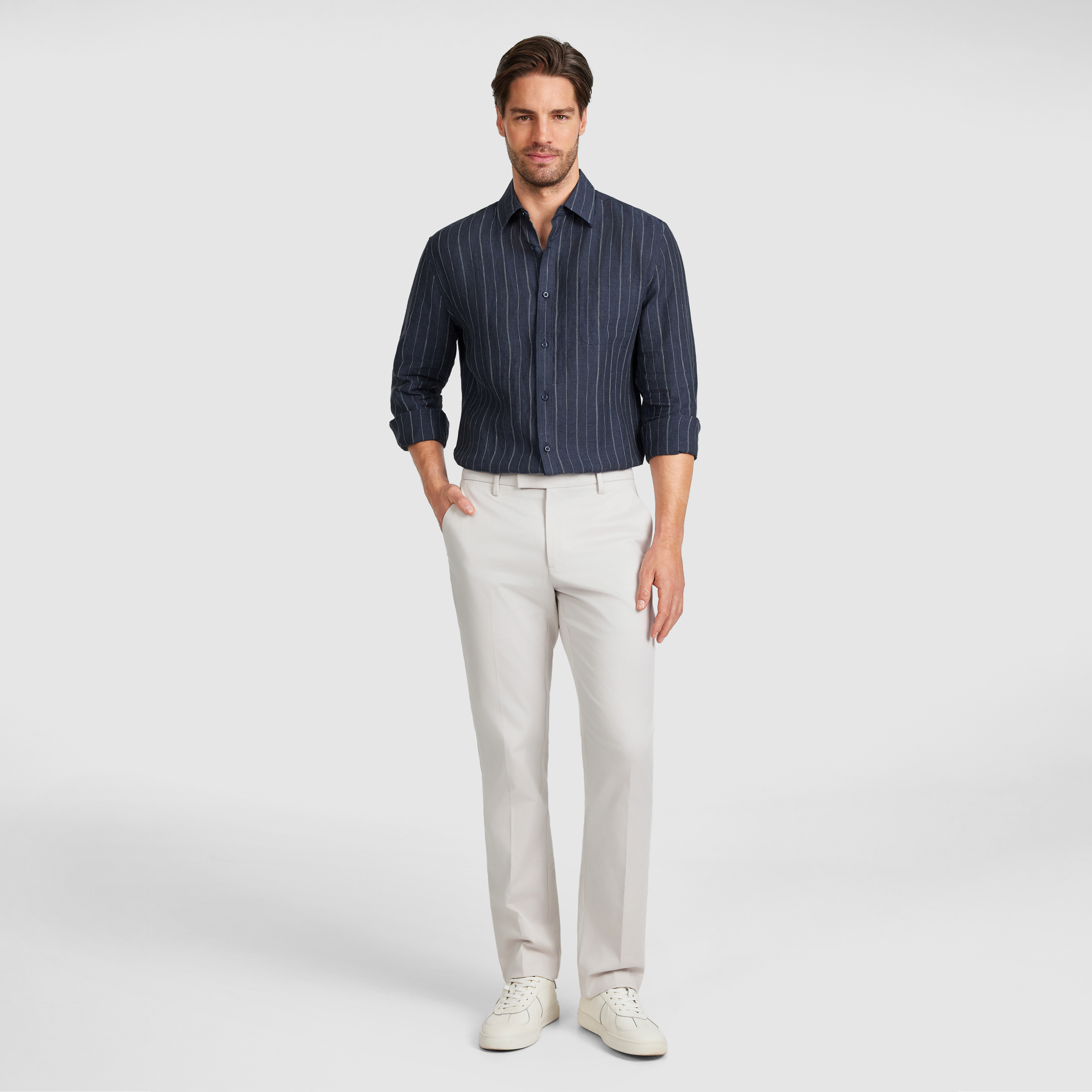 Hamilton Linen Stripe Shirt