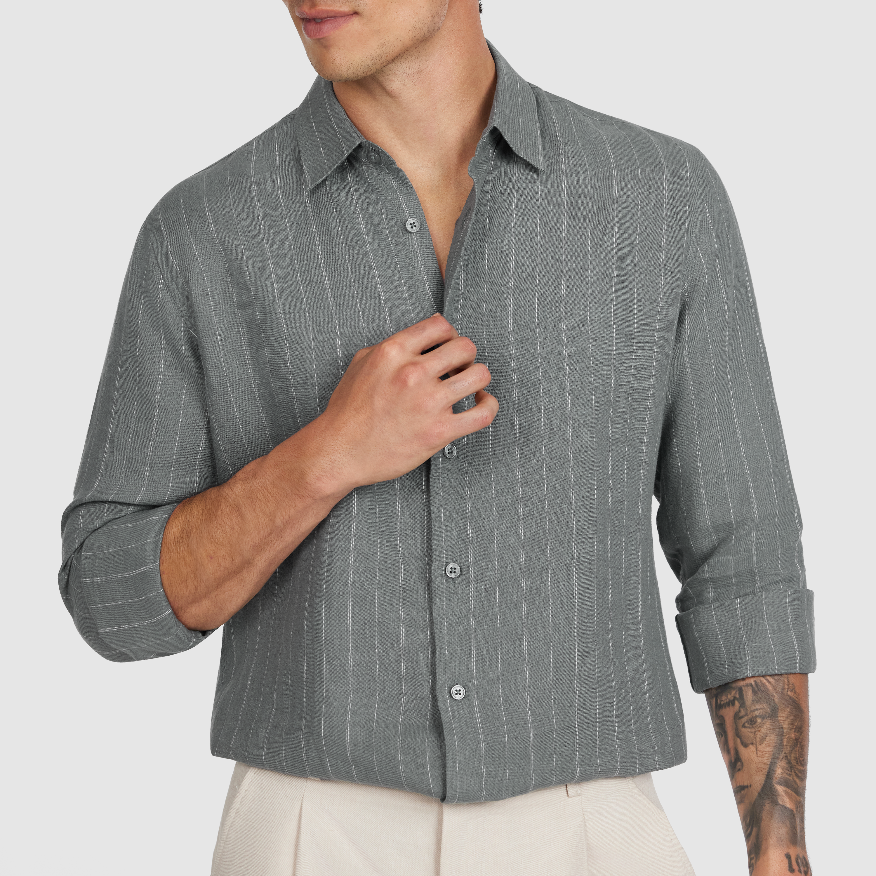Hamilton Linen Stripe Shirt