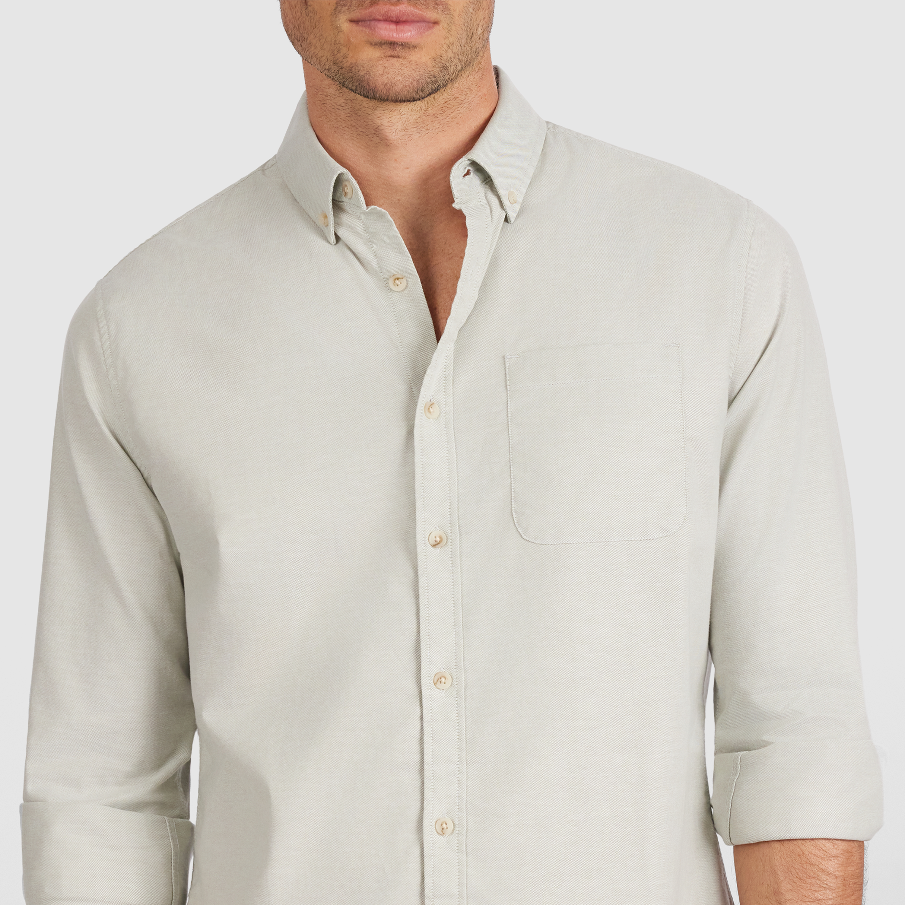 Sage Stretch Oxford Easy Care Shirt