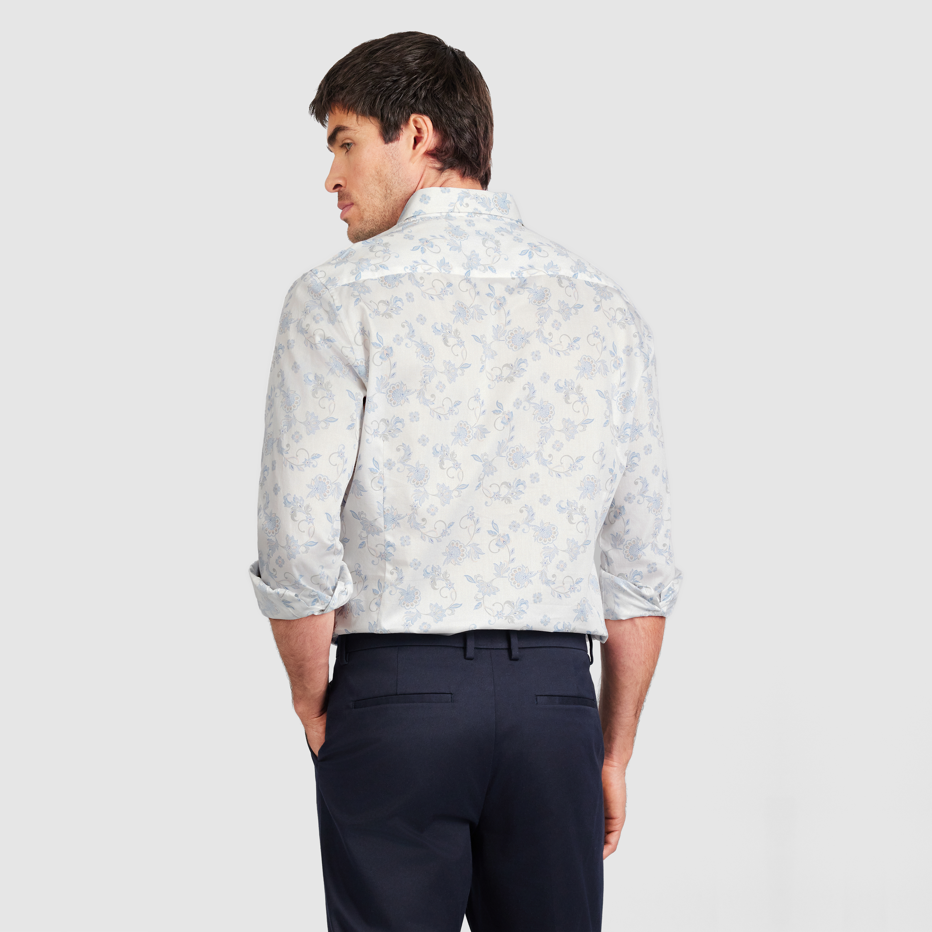 White Canet Floral Shirt