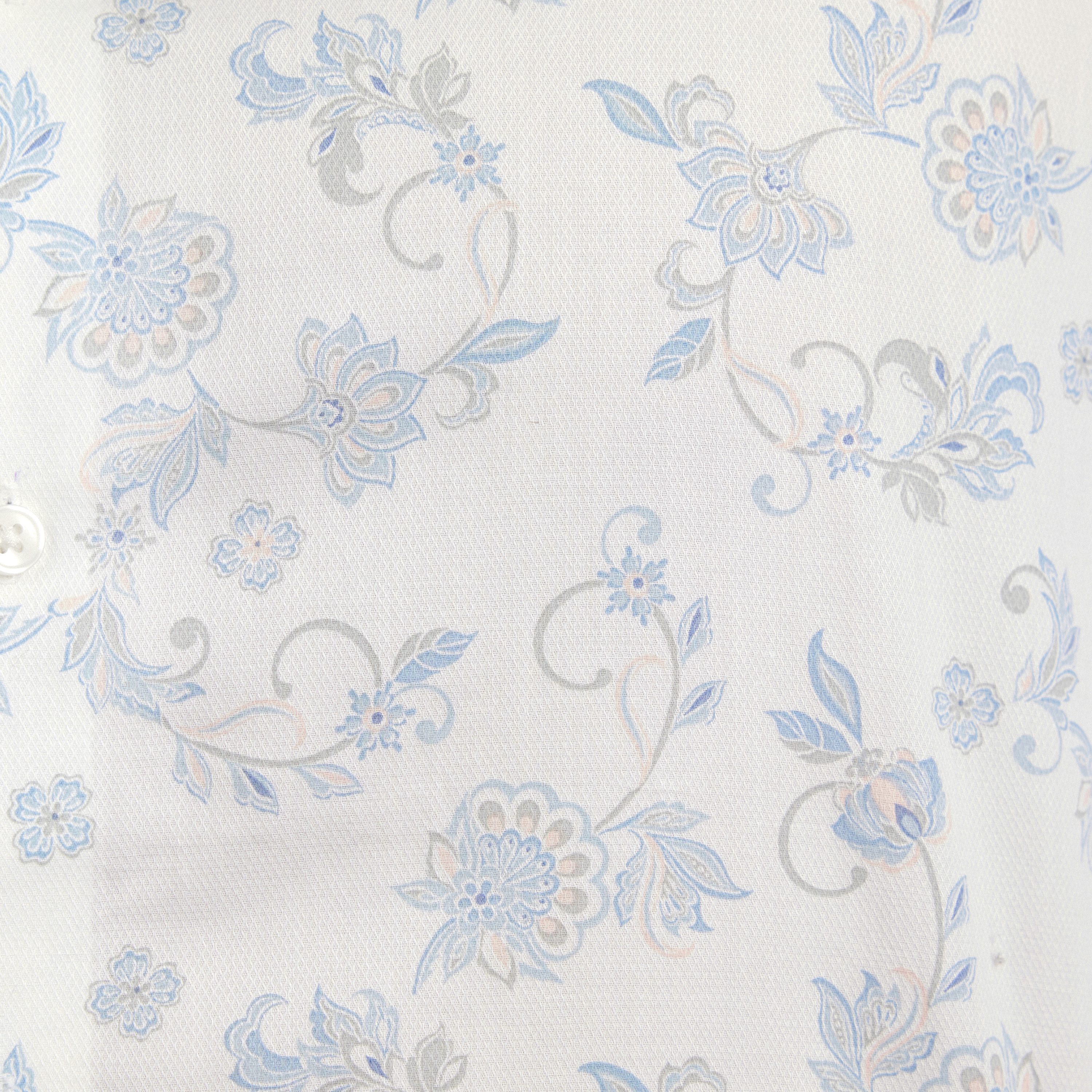 White Canet Floral Shirt