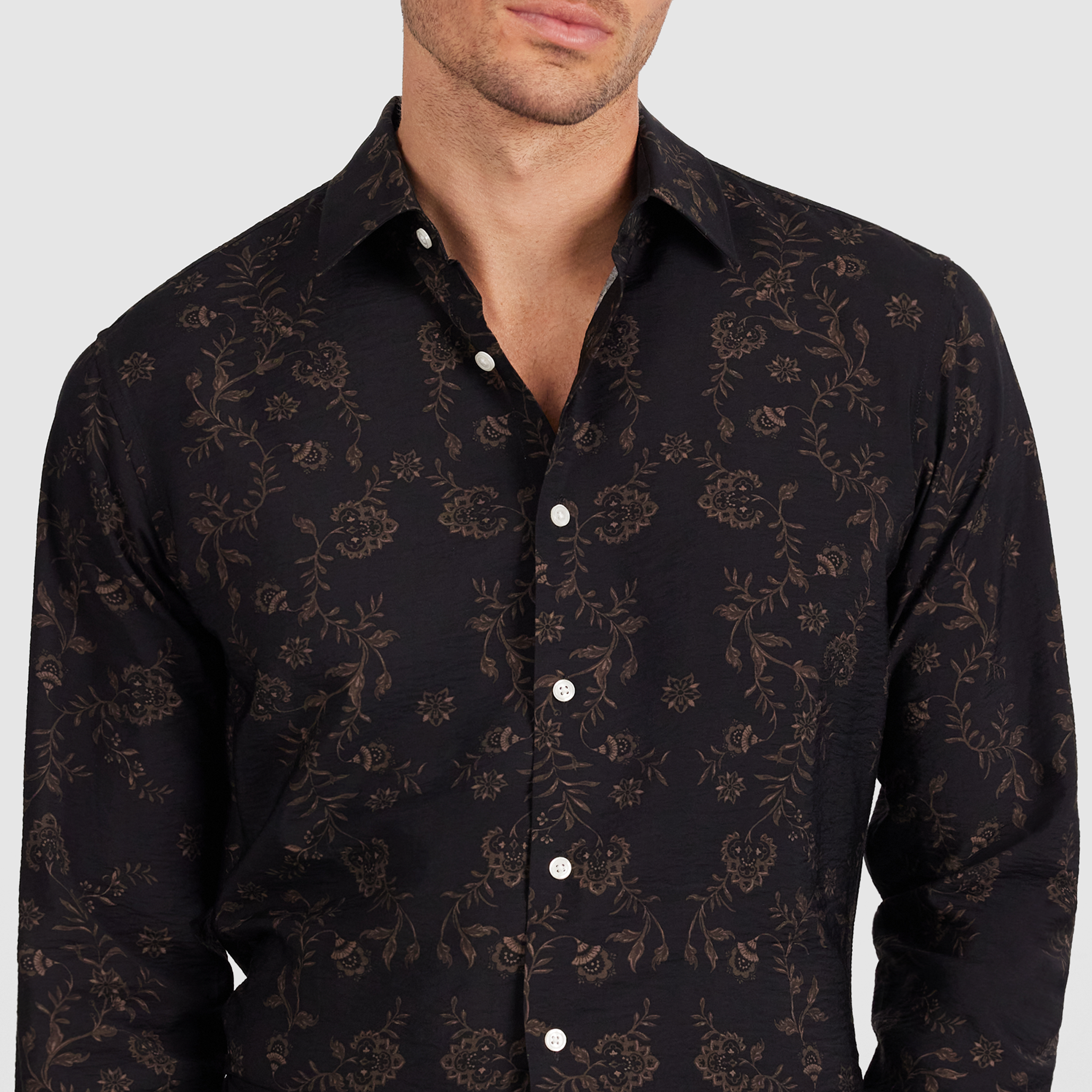 Zac Slim Viscose Floral Shirt