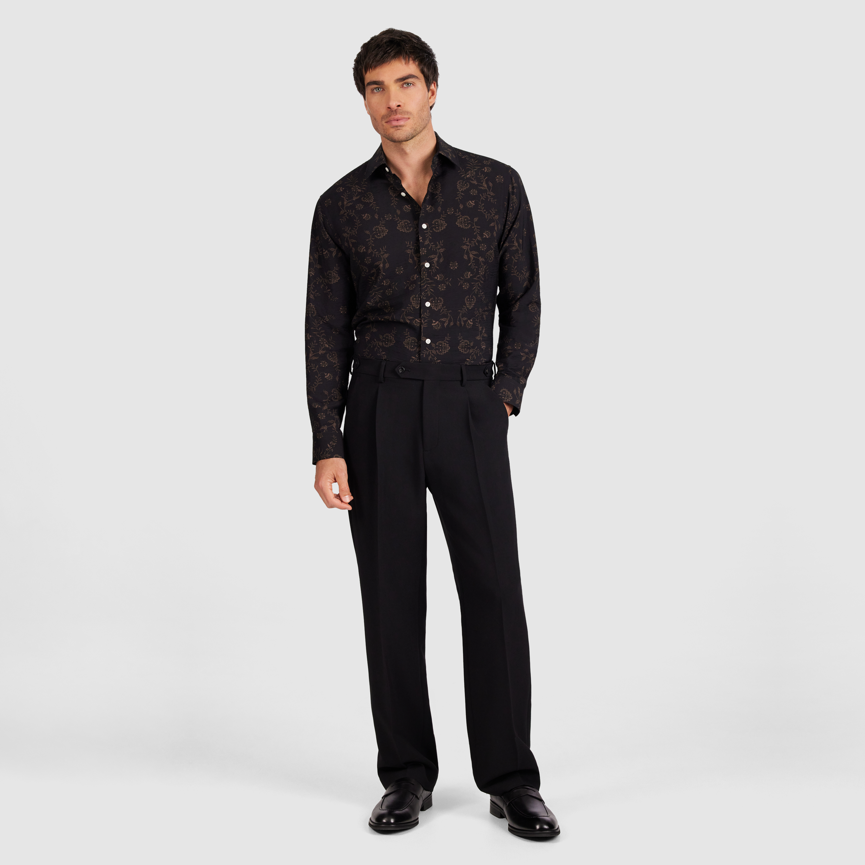 Zac Slim Viscose Floral Shirt