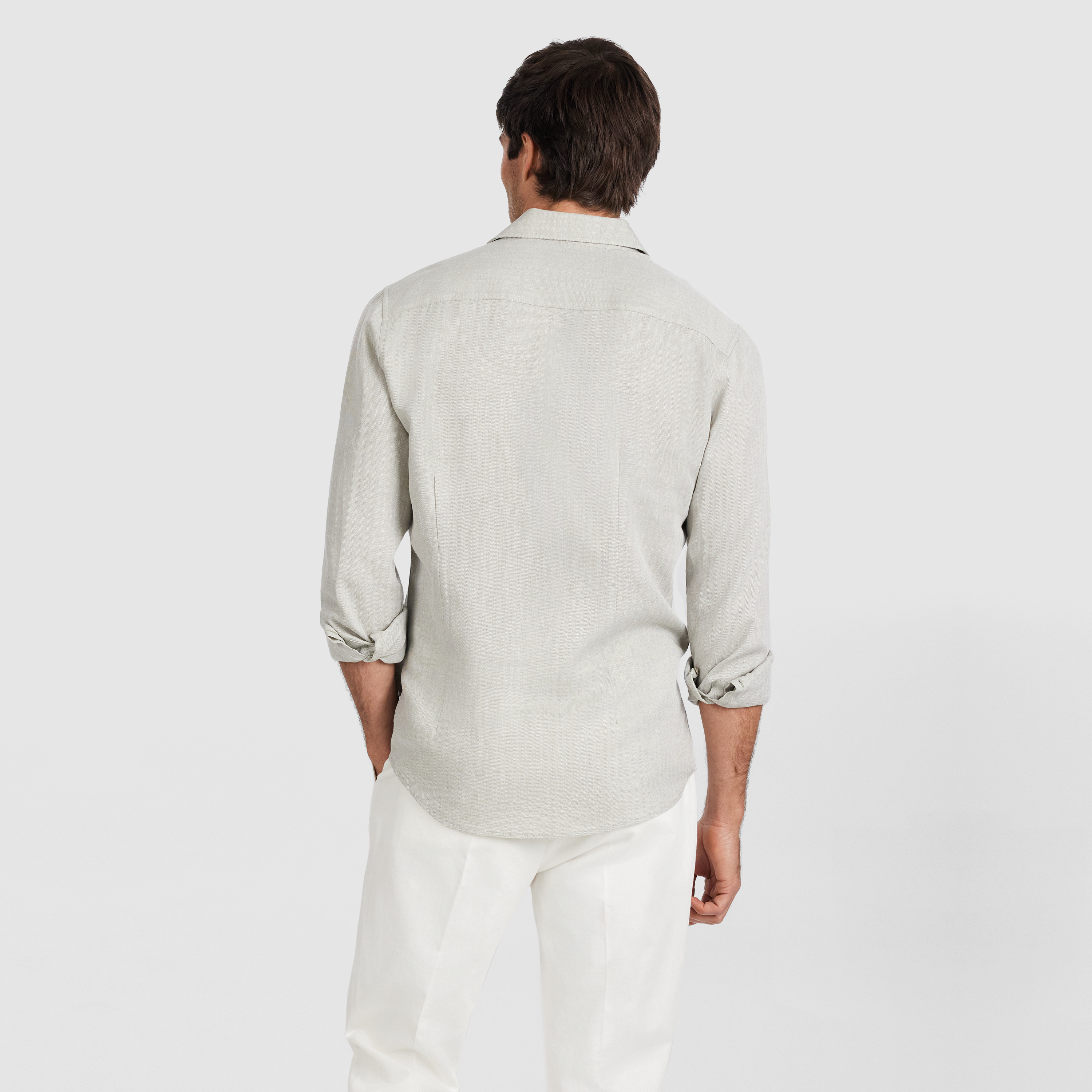 Deon Herringbone Linen Shirt