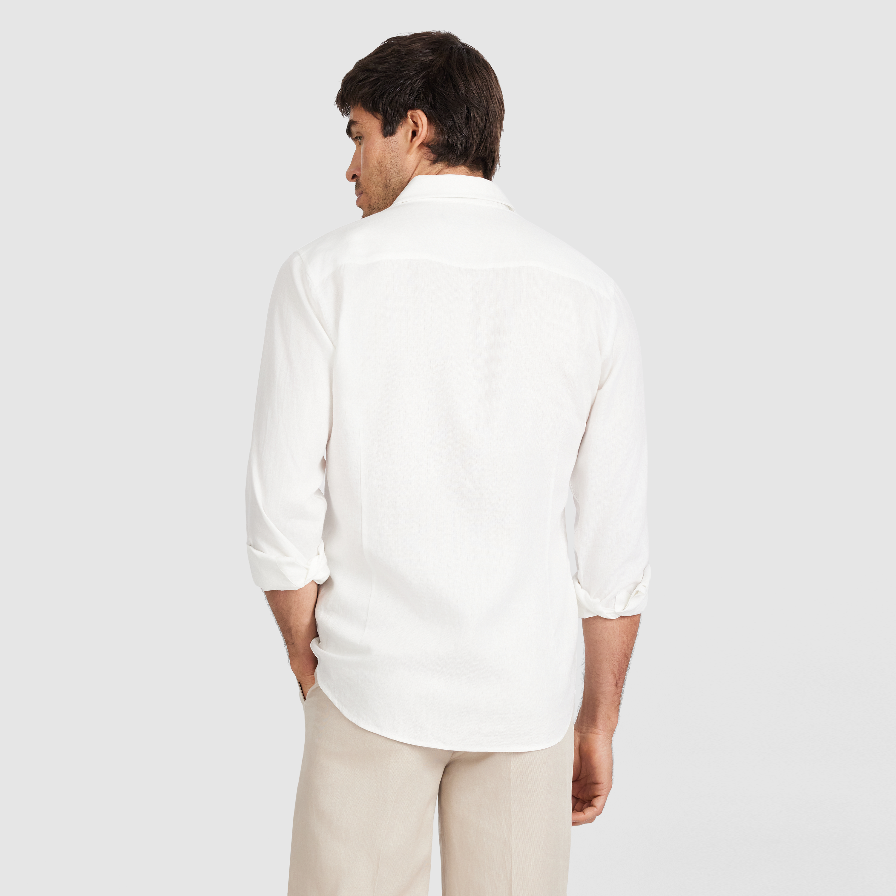 Deon Herringbone Linen Shirt