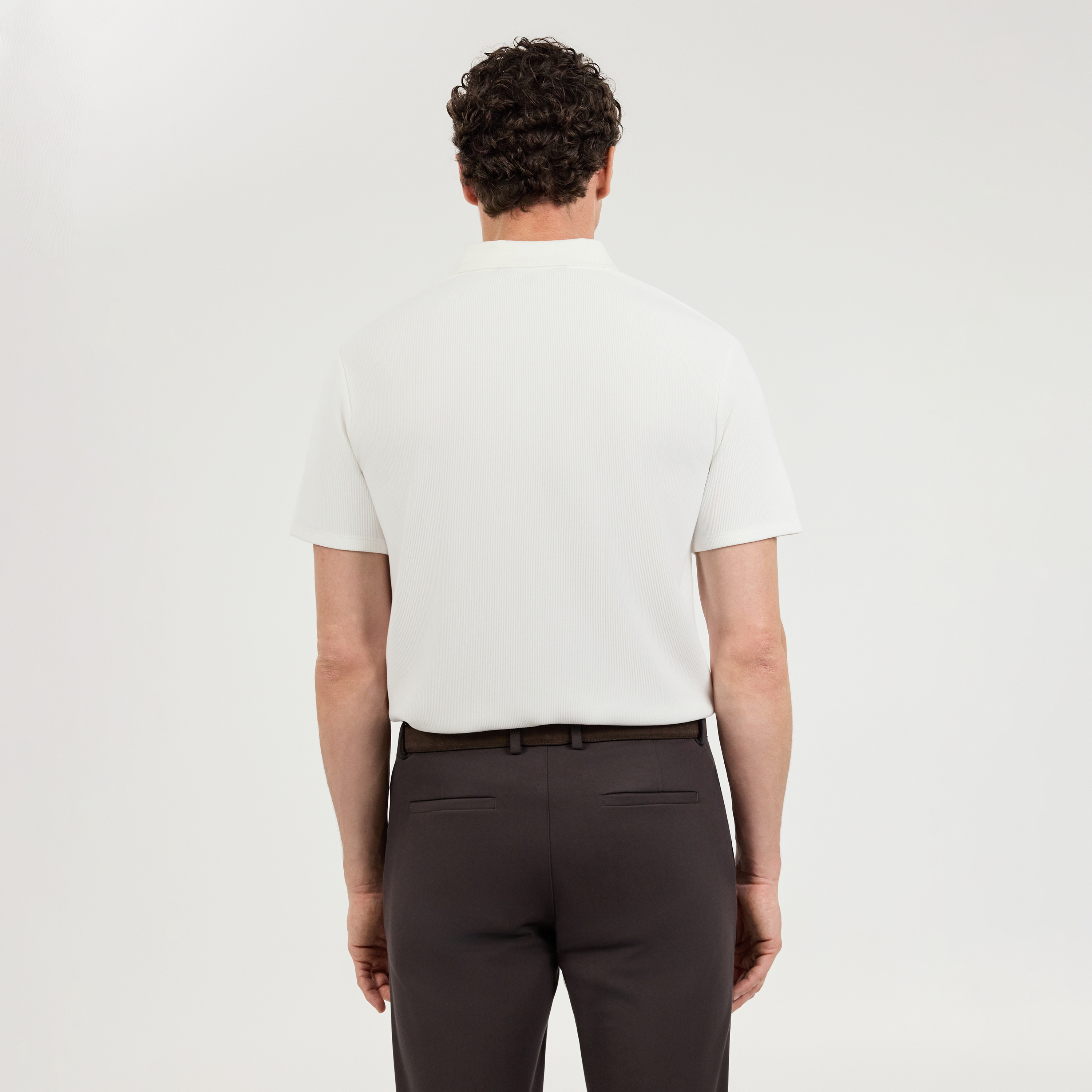 Javier Textured Zip Polo