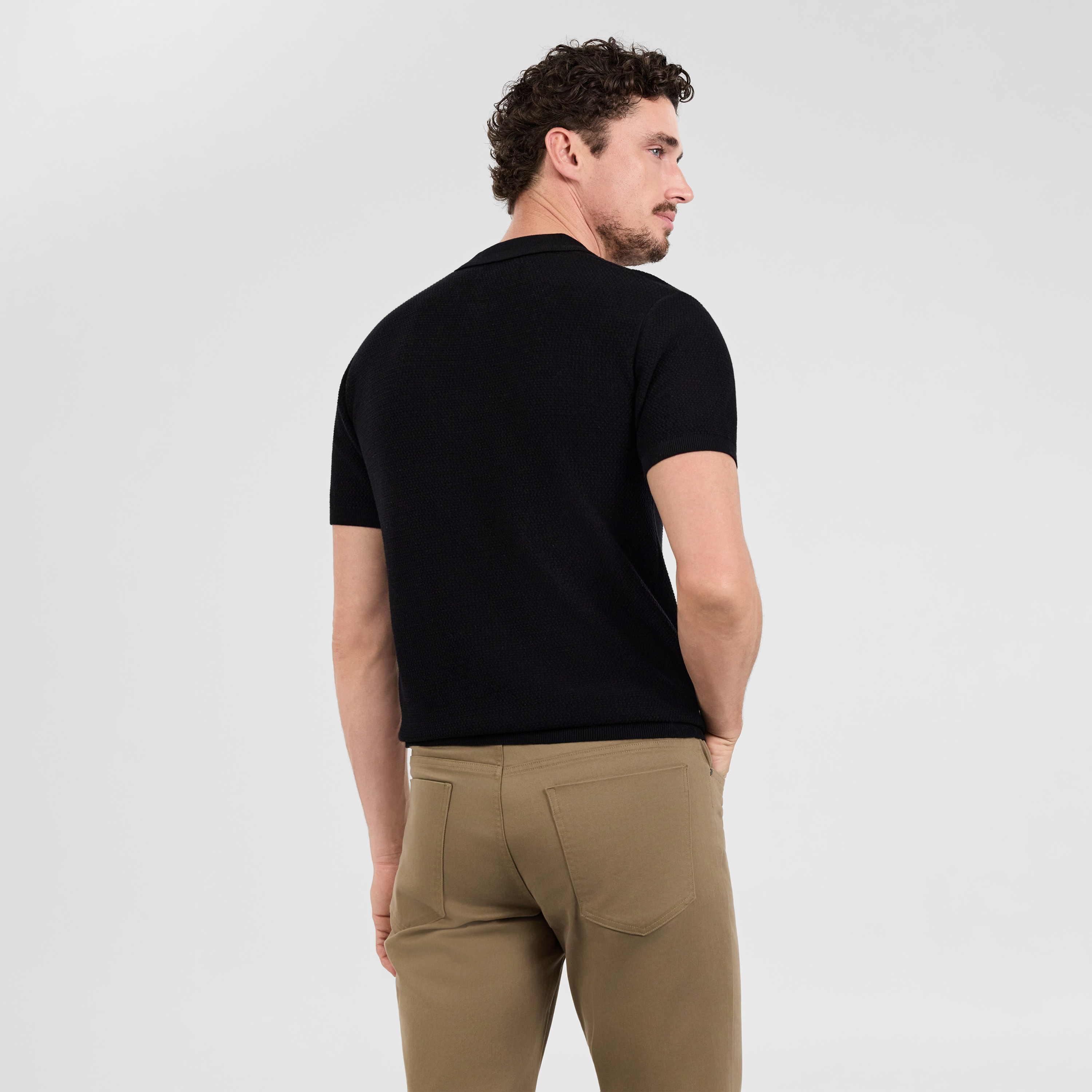 Omal Zip Knit Polo