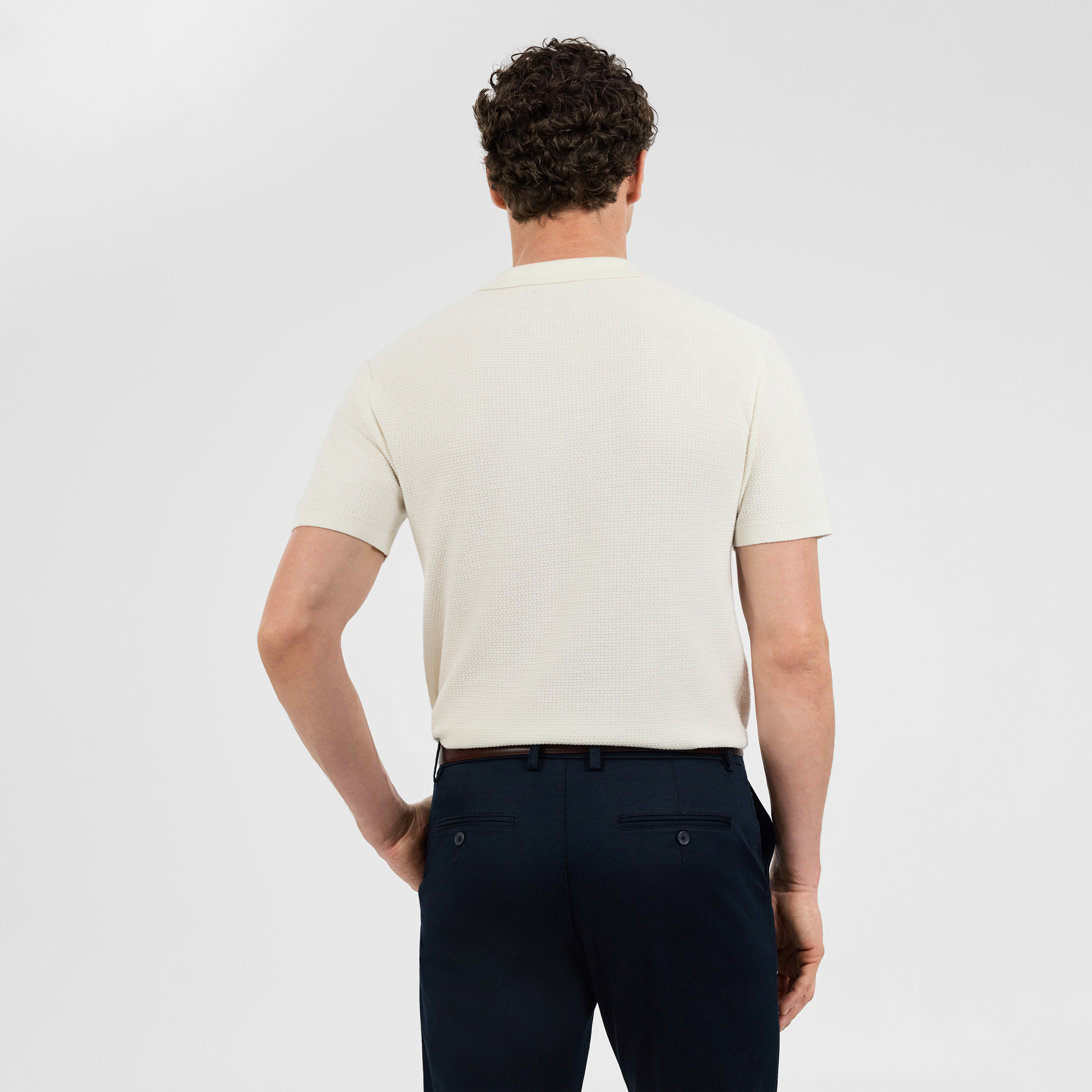 Omal Zip Knit Polo
