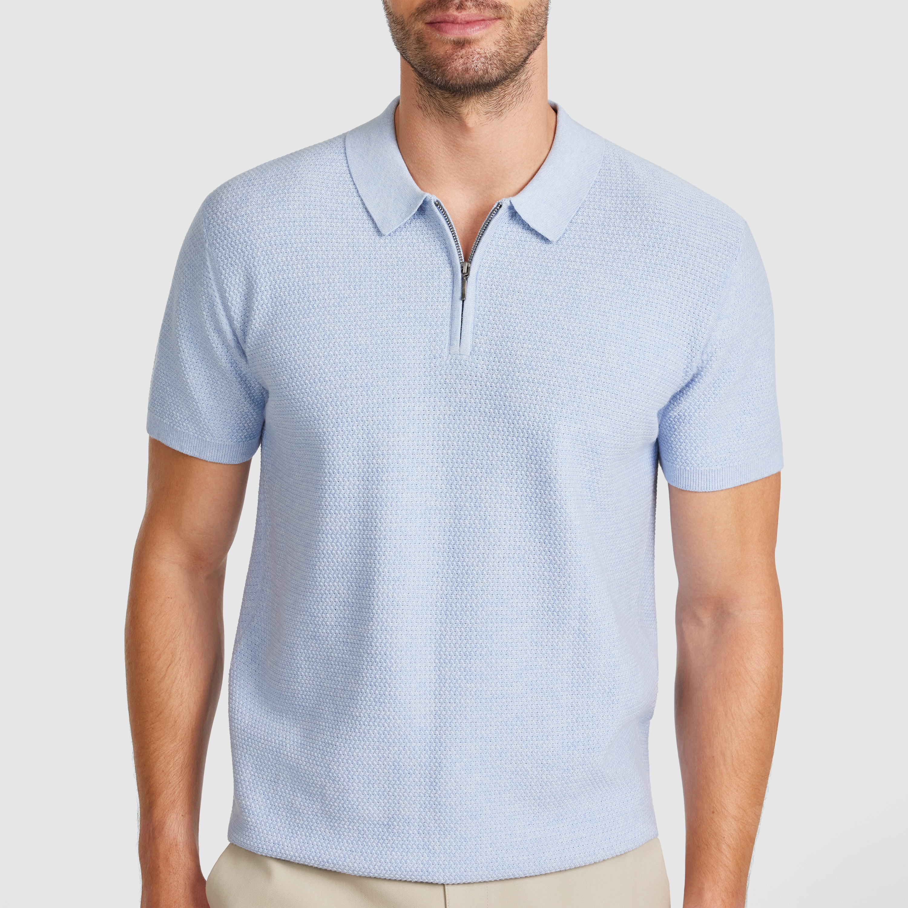 Omal Zip Knit Polo