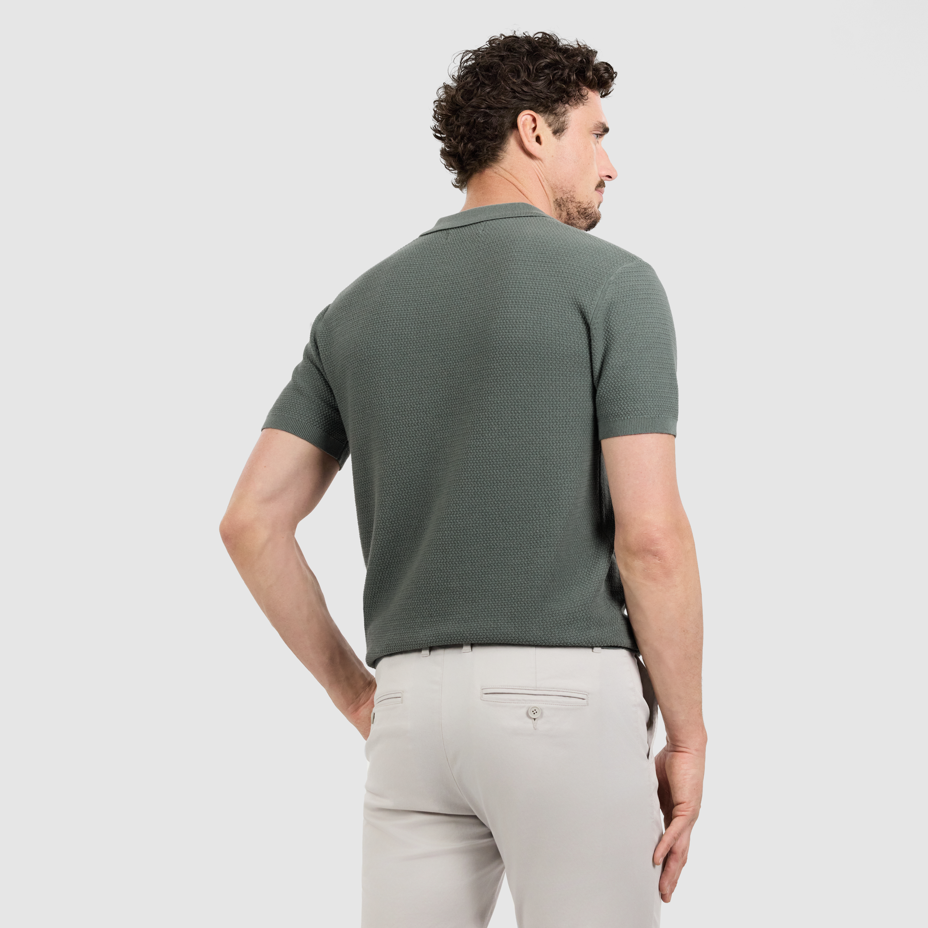 Omal Zip Knit Polo