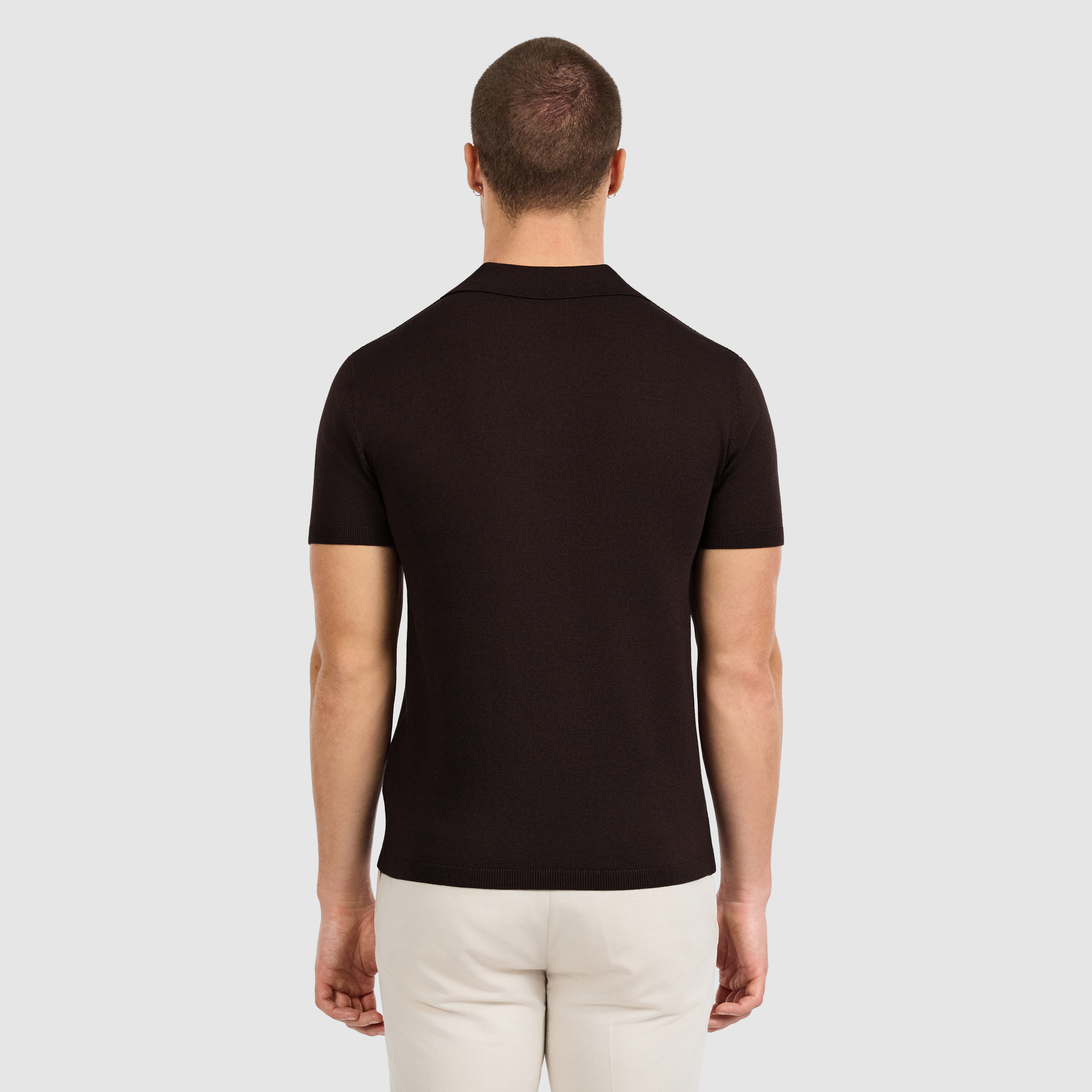 Chocolate Kendrick Knit Polo