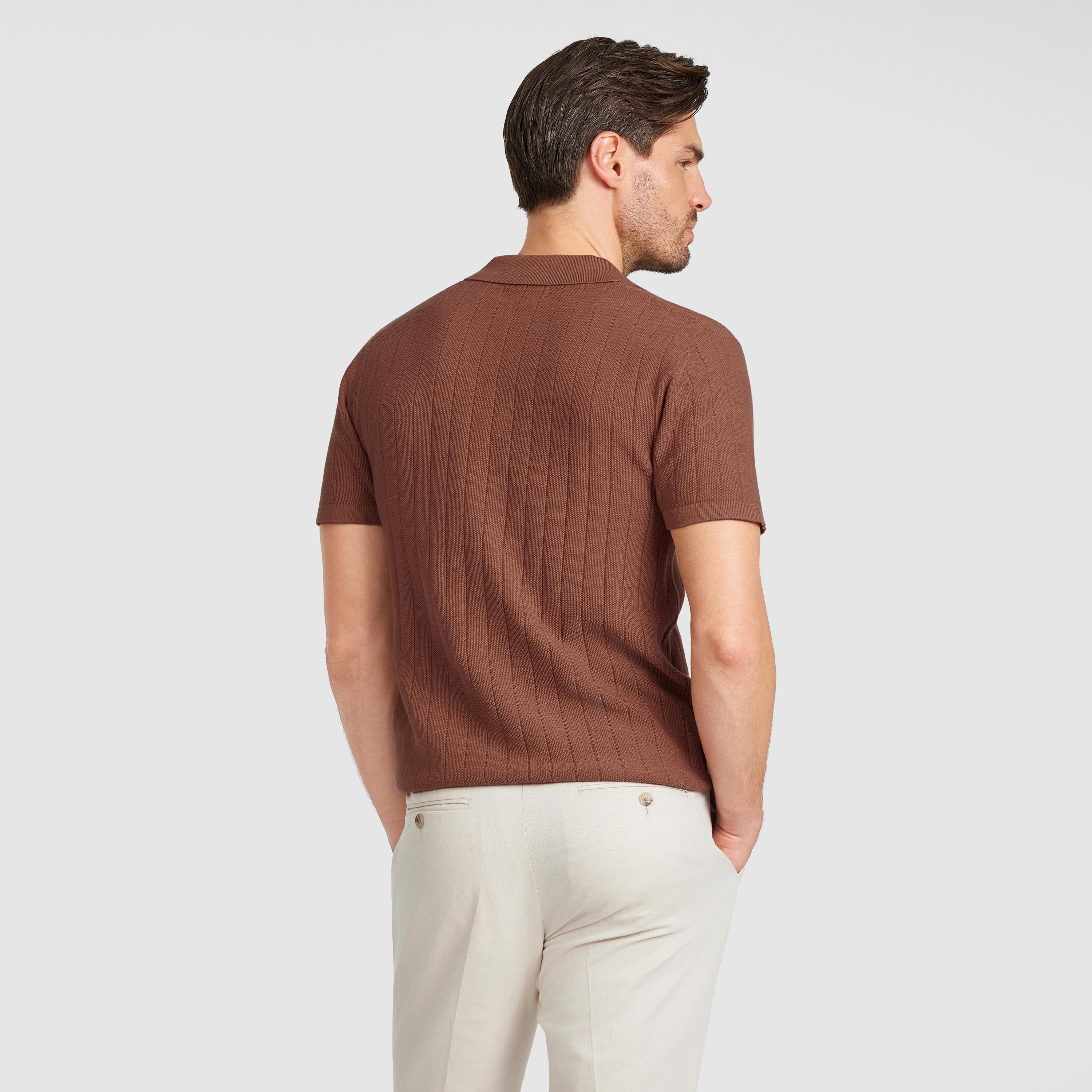 Rust Maison Knit Polo