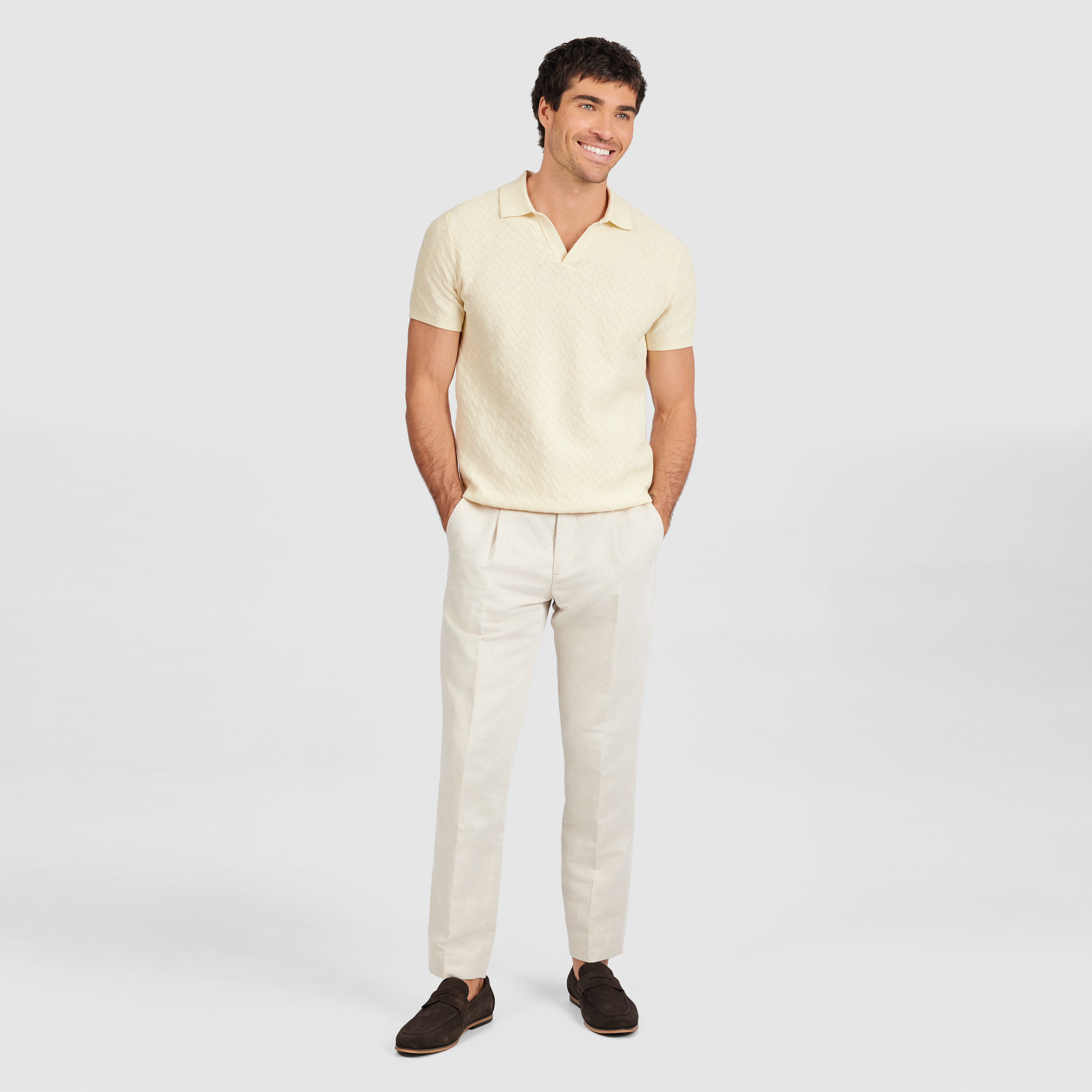 Lemon Marelo Knit Polo