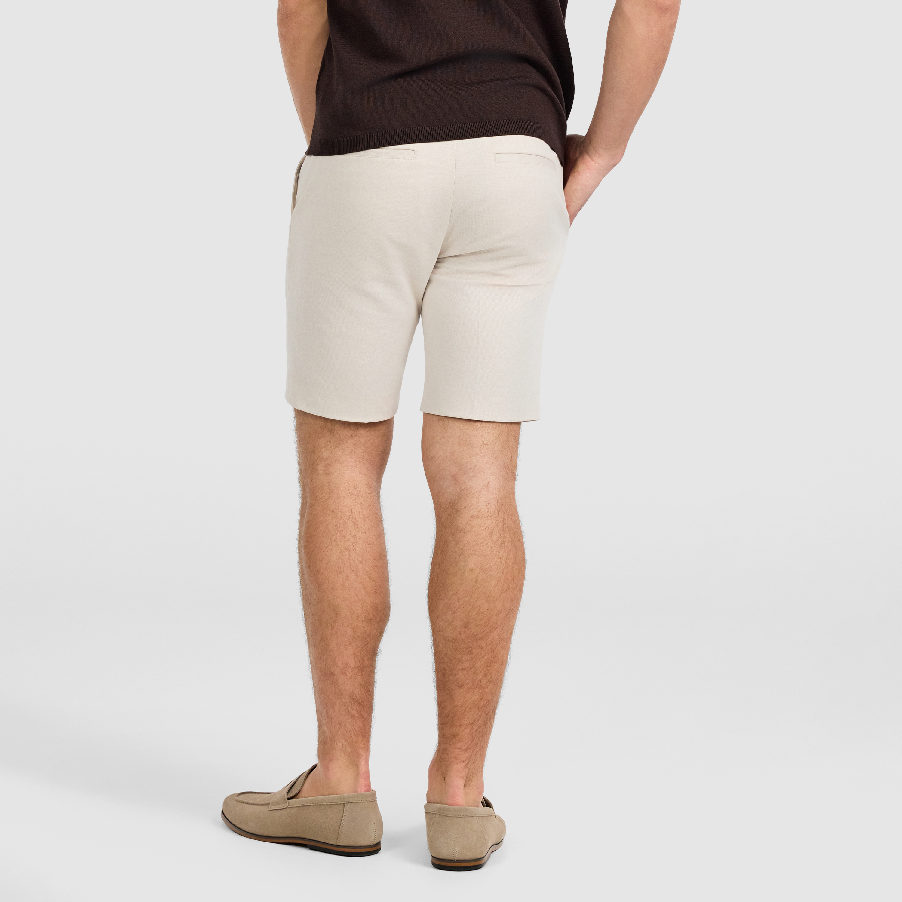 Natural Jaeden Linen Short
