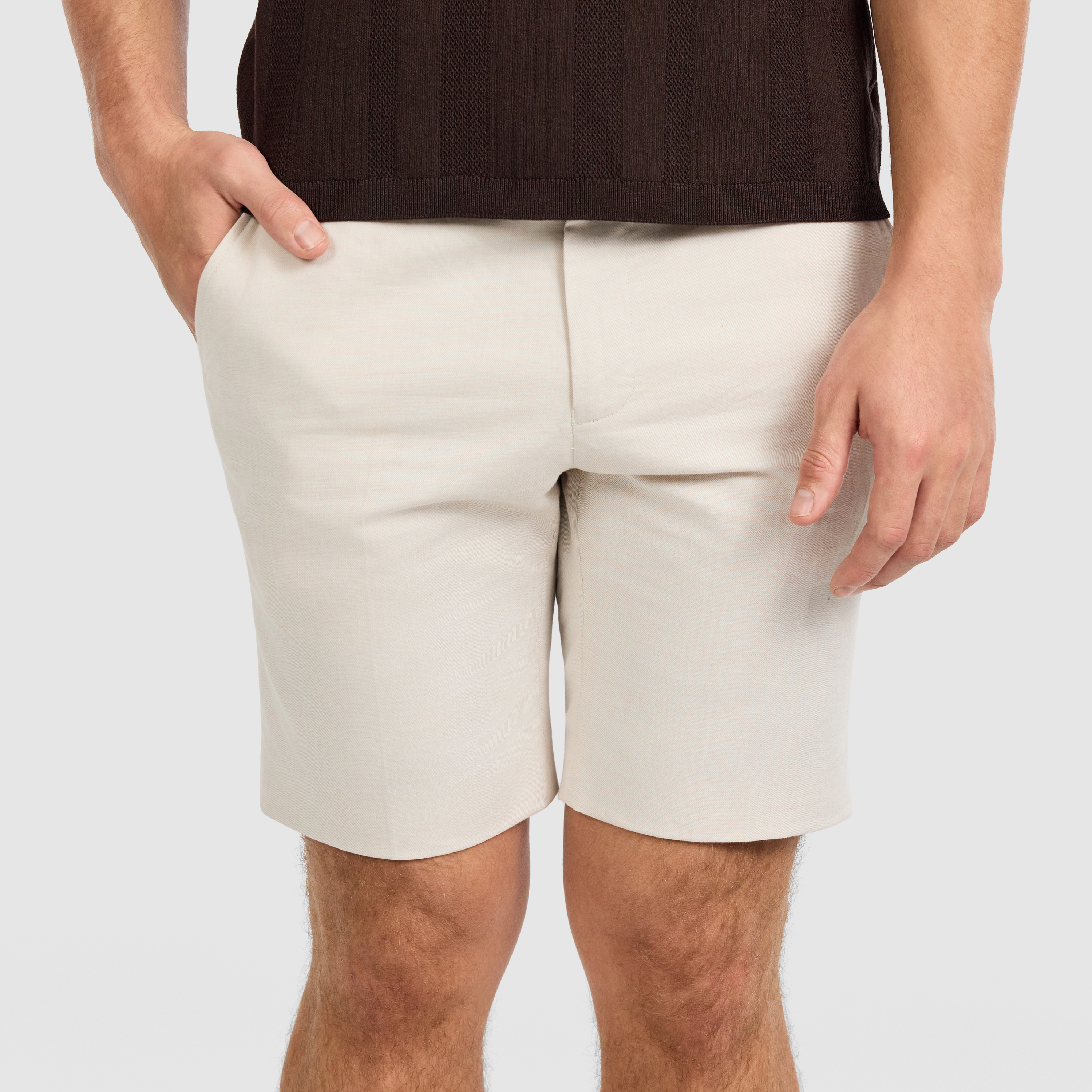 Natural Jaeden Linen Short