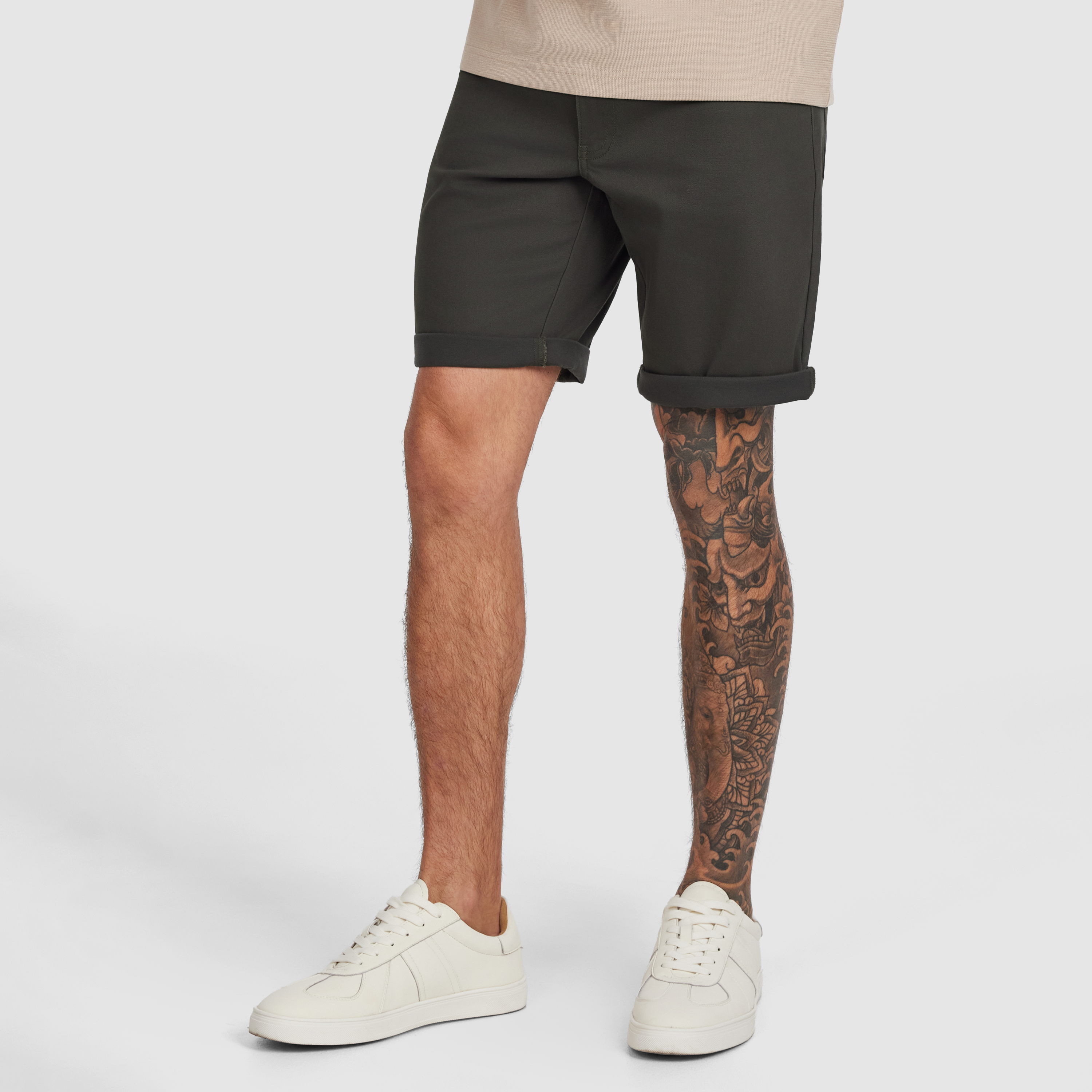 Khaki Stan 5 Pocket Stretch Short