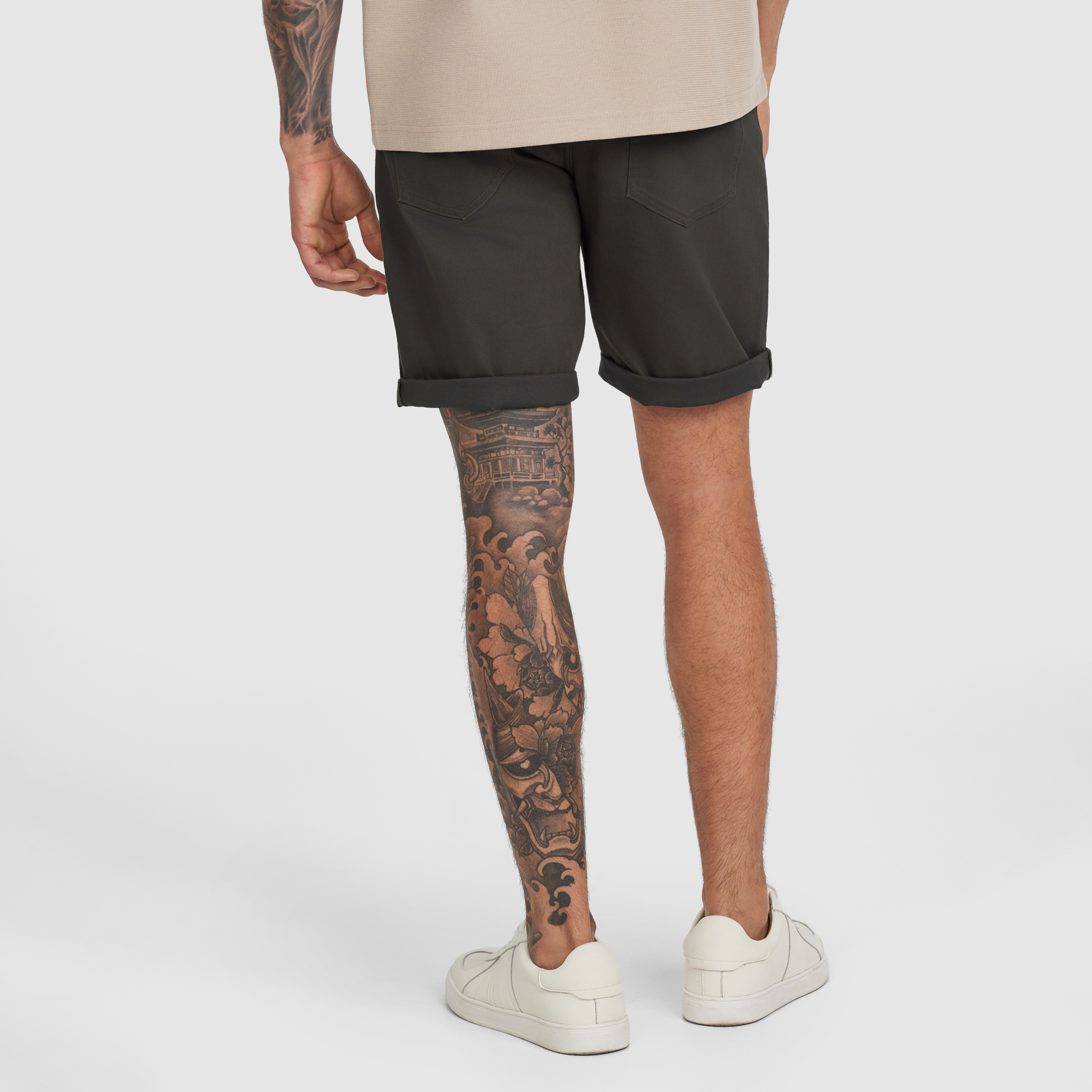Khaki Stan 5 Pocket Stretch Short