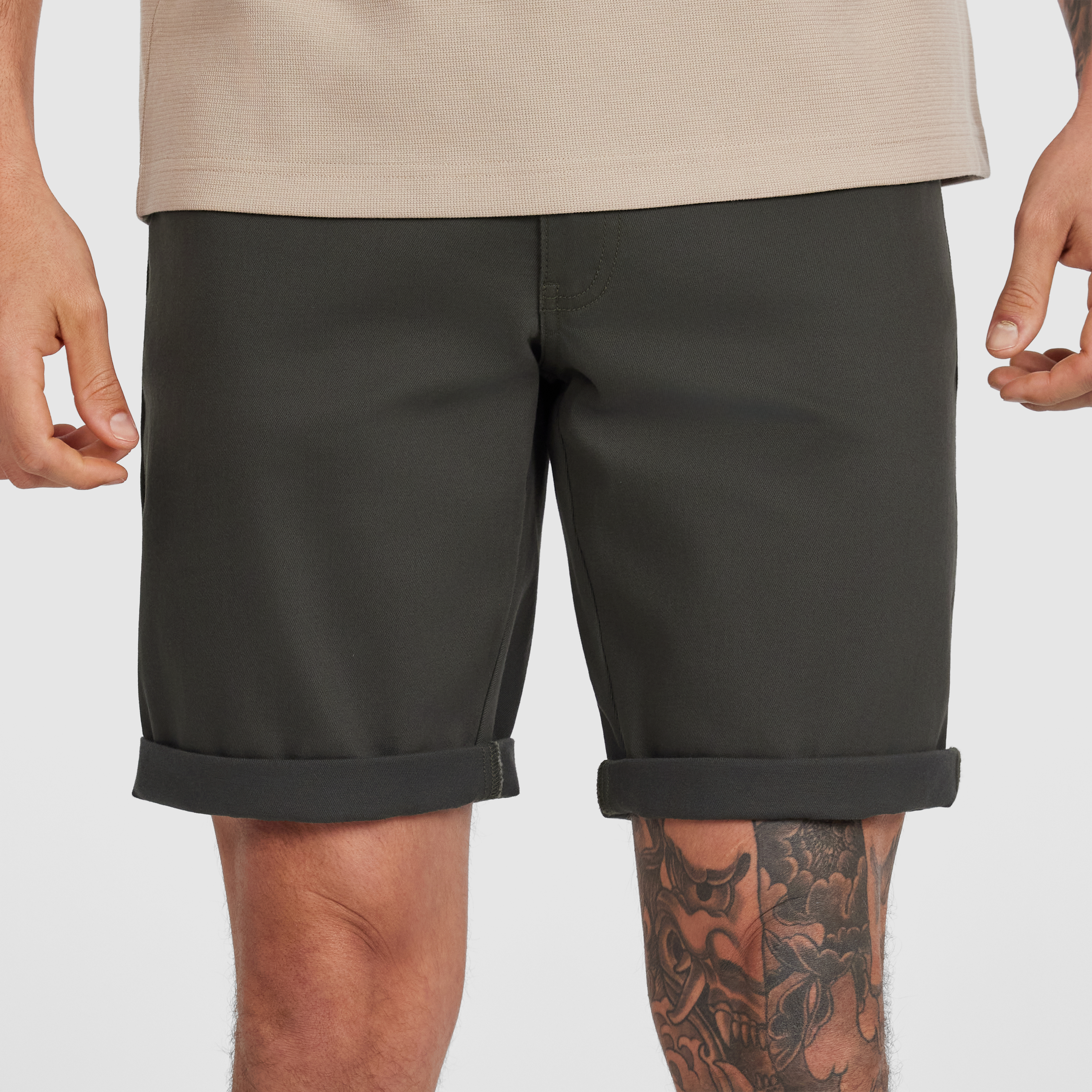 Khaki Stan 5 Pocket Stretch Short