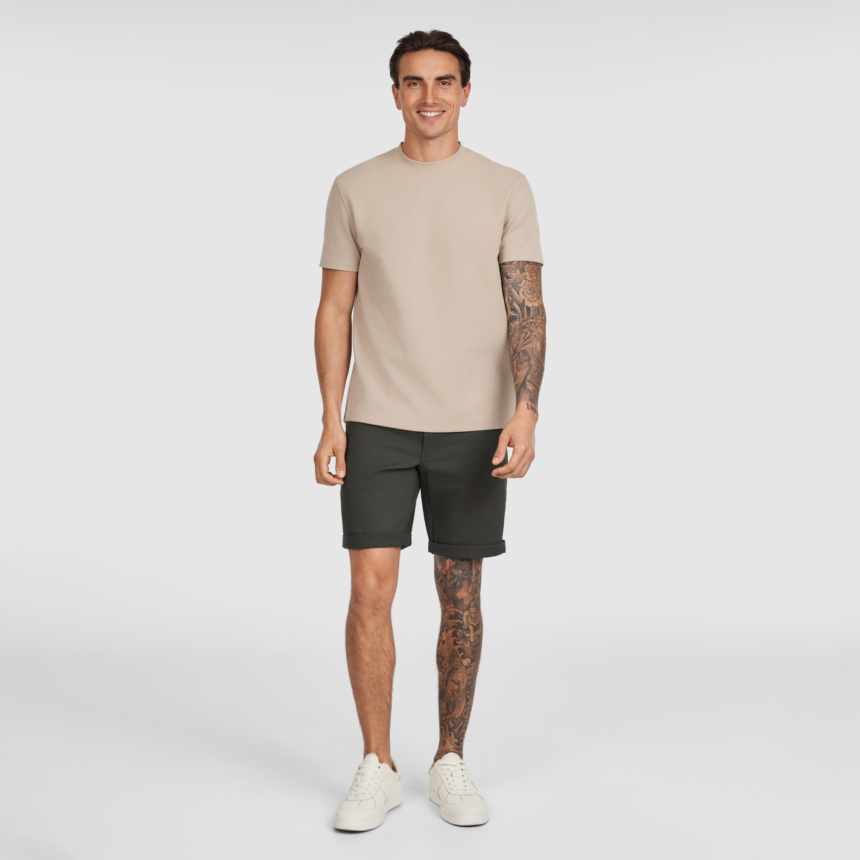 Khaki Stan 5 Pocket Stretch Short