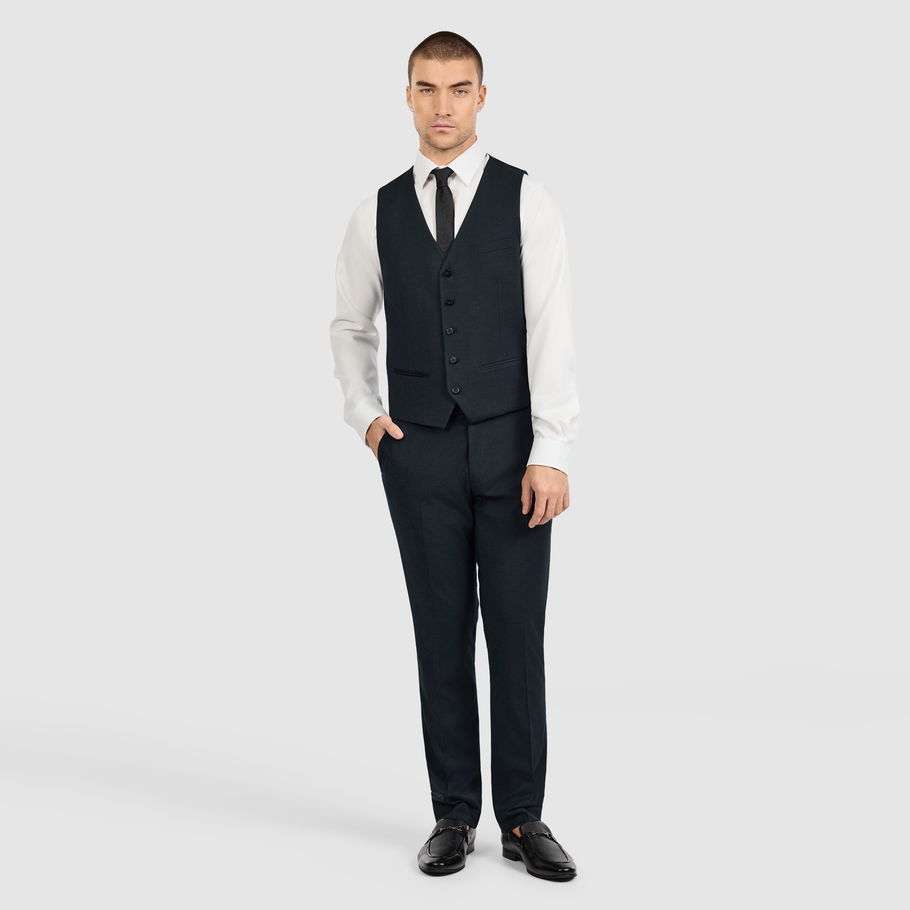  Green Keane Slim Three Piece Suit