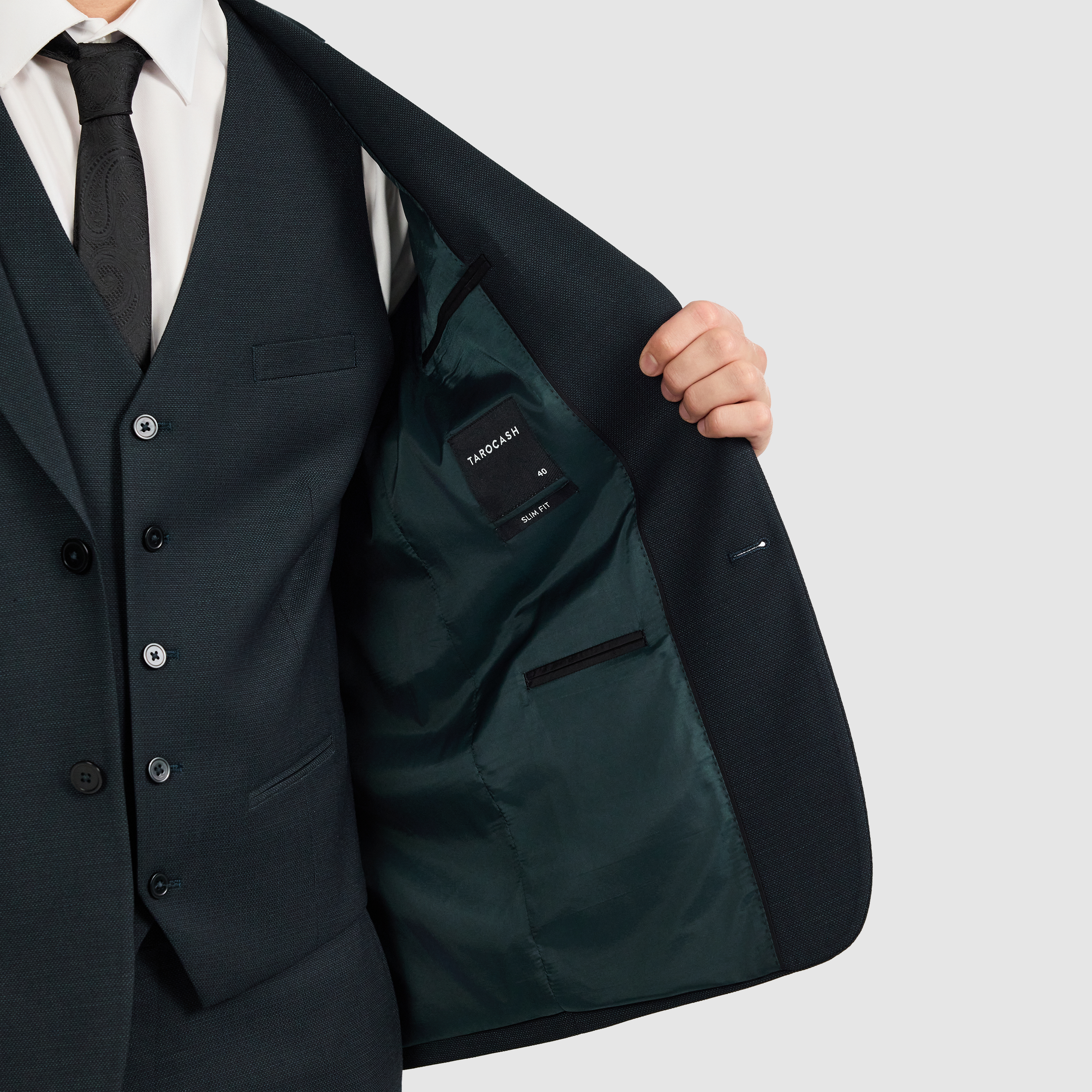Green Keane Slim Suit Jacket