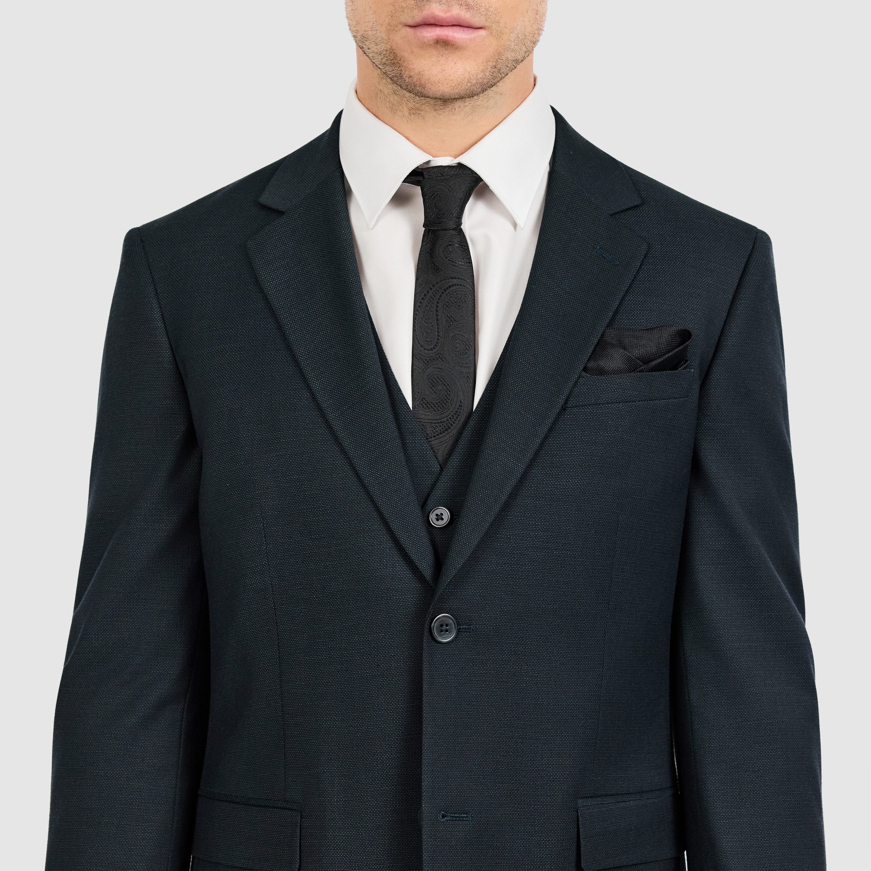 Green Keane Slim Suit Jacket
