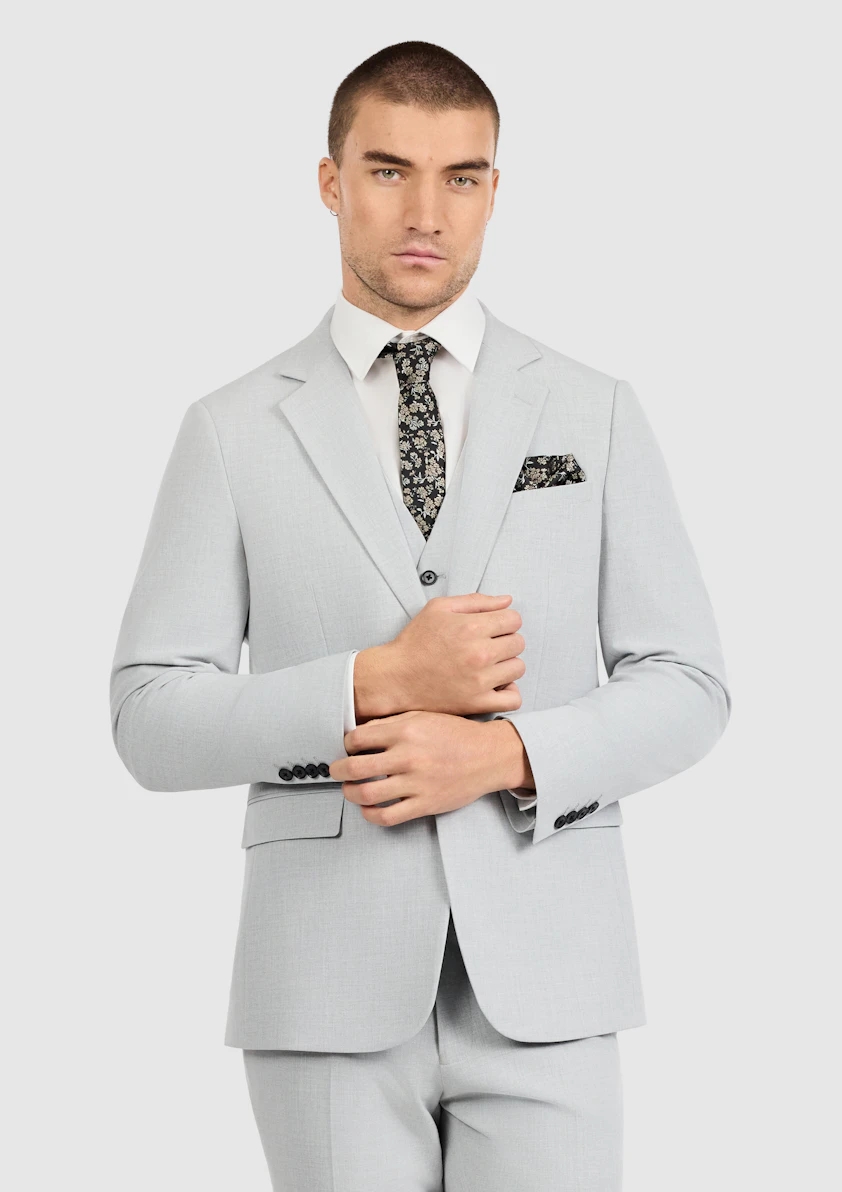 Silver Calder Slim Suit