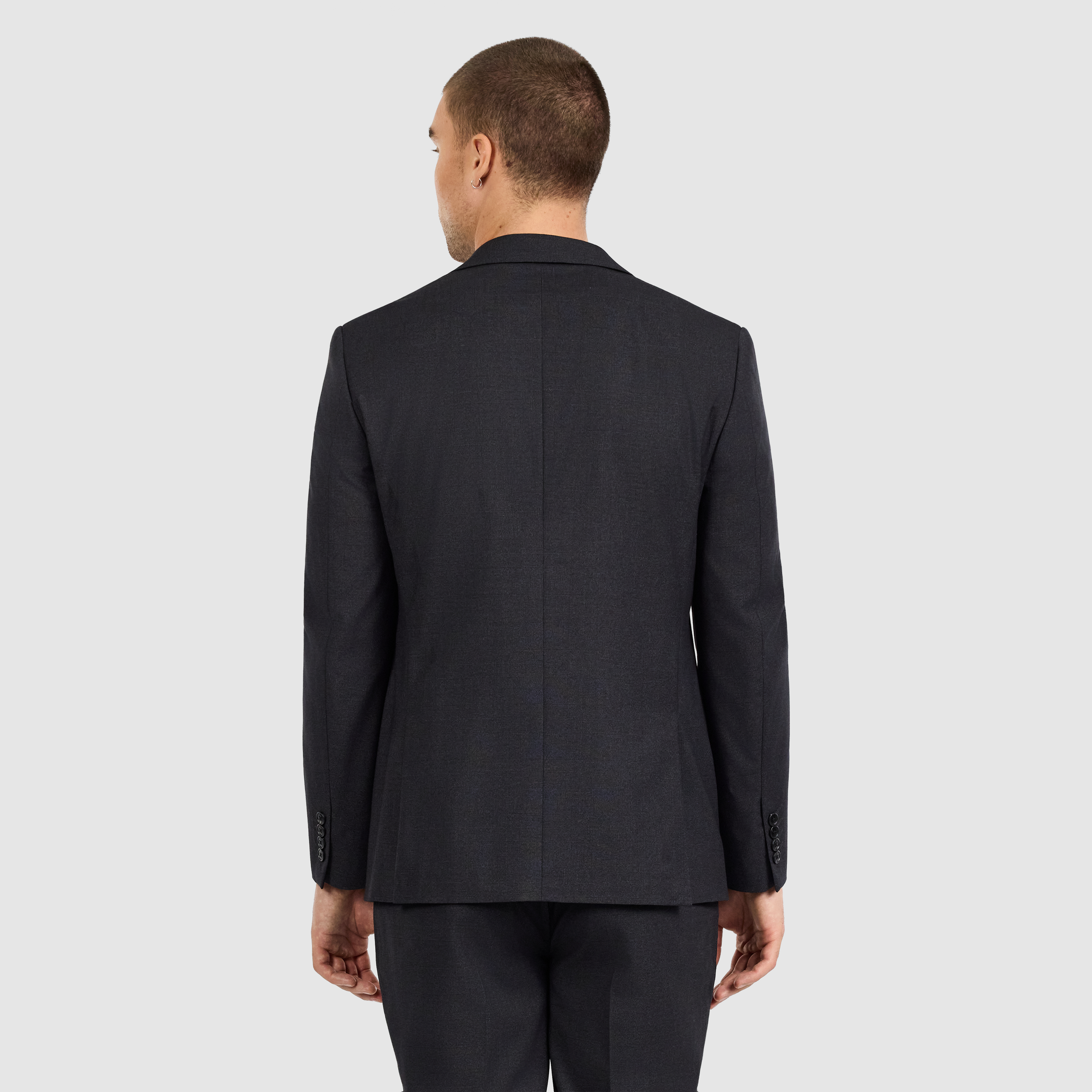  Charcoal Bedford Regular Check Suit
