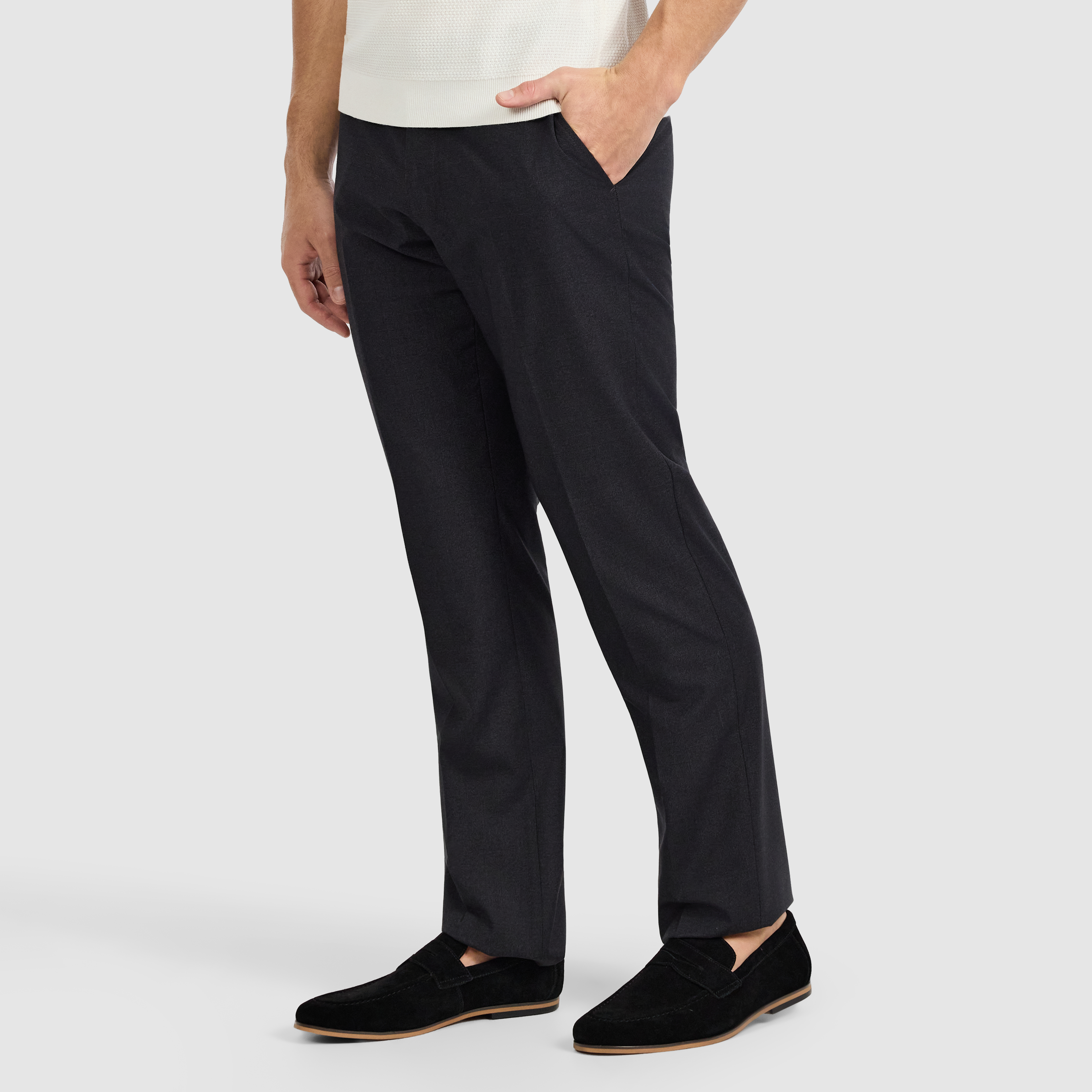  Charcoal Bedford Regular Check Suit